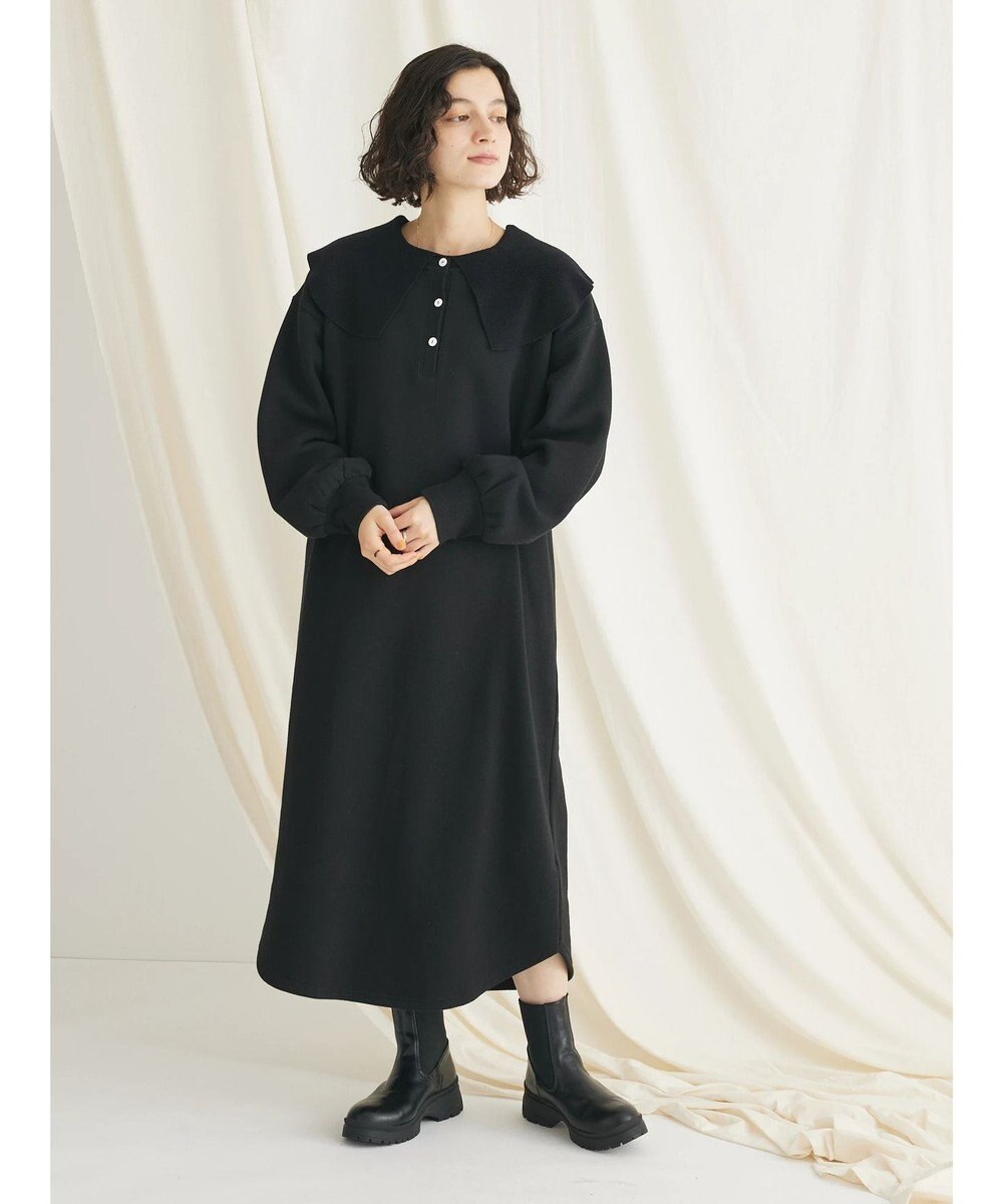 CRAFT STANDARD BOUTIQUE 裏起毛ヘンリーワンピース 