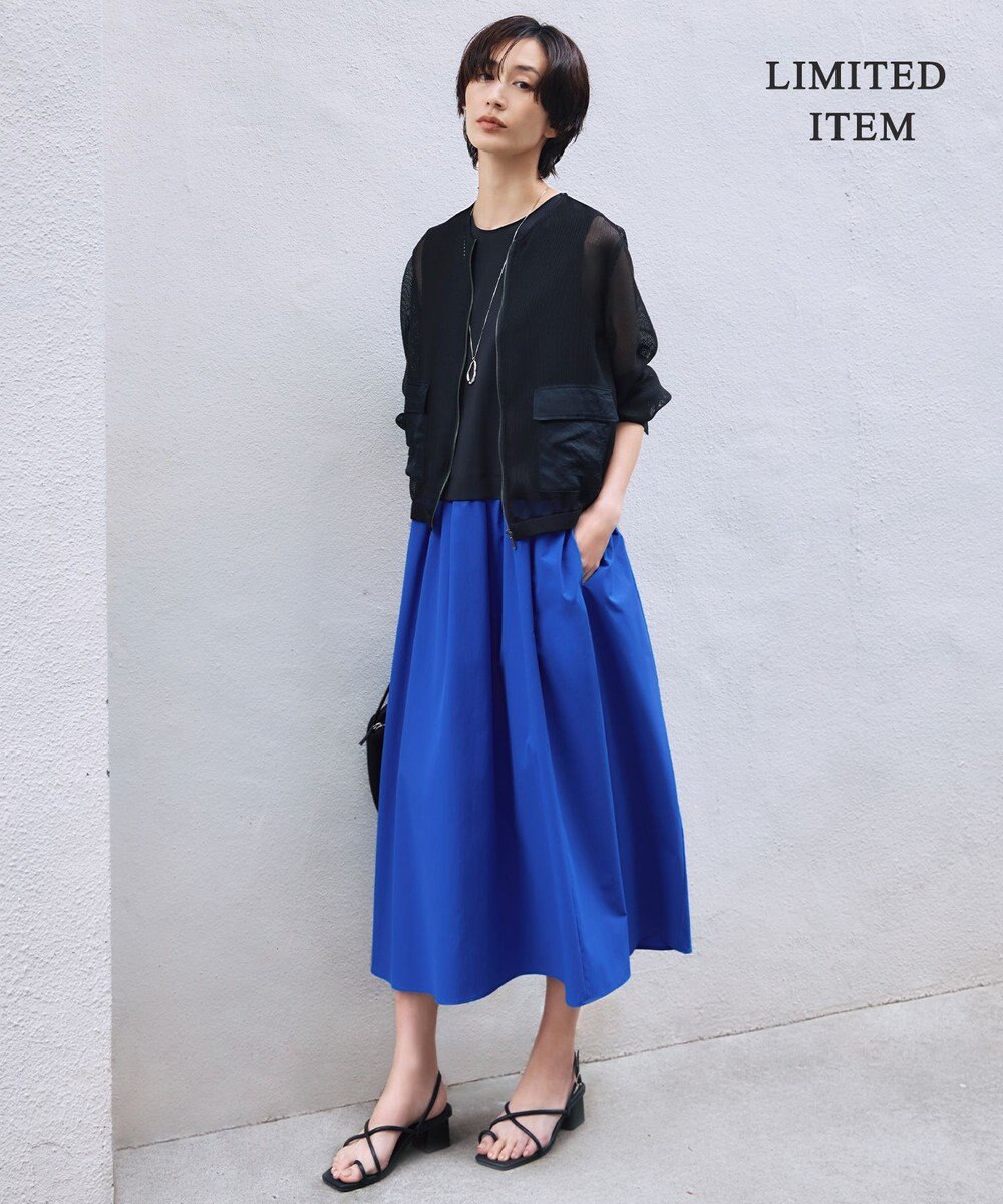 ICB L 【WEB限定・洗える】 RENUコンビ ノースリーブワンピース 