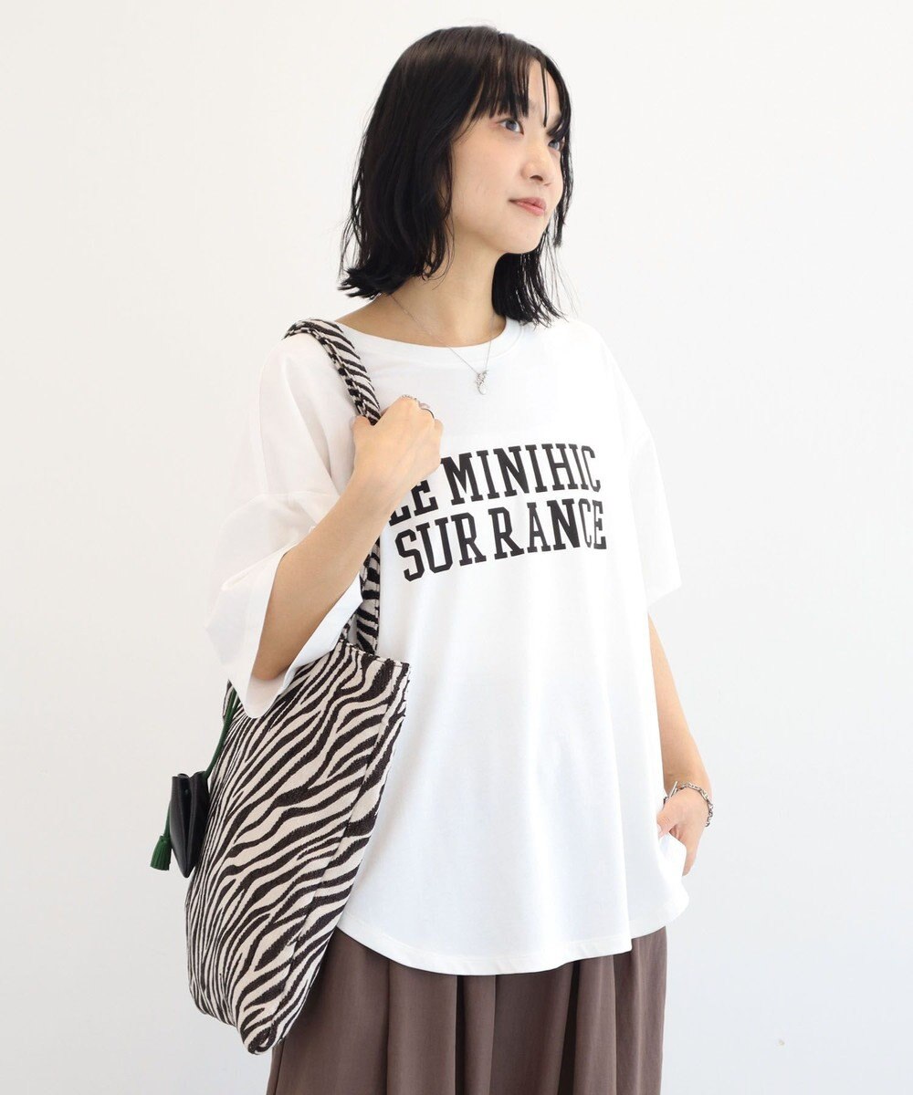 Green Parks 裾ラウンド機能ロゴTシャツ 