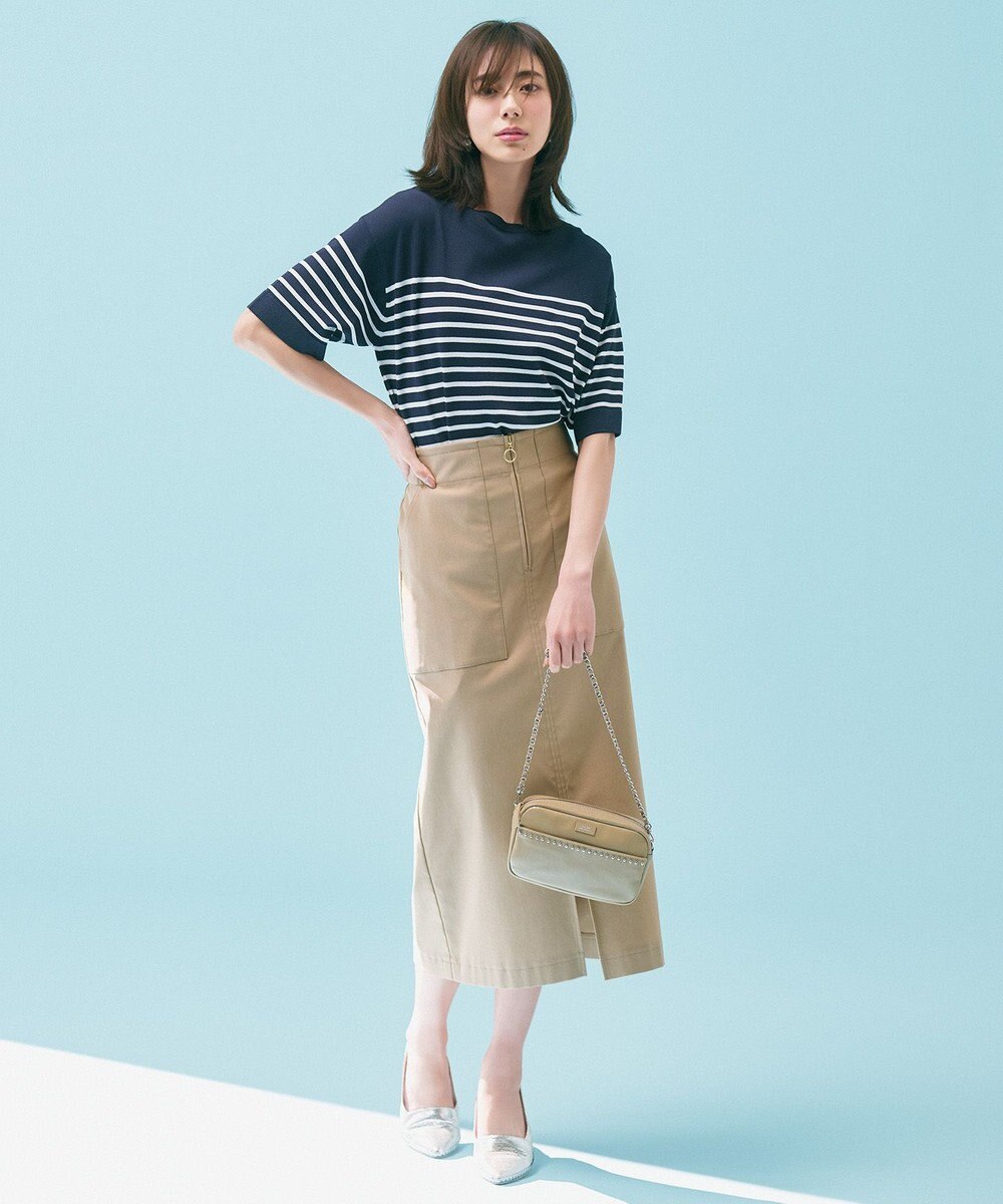 UNFILO L スゴ機能美 ハーフスリーブ ニット 