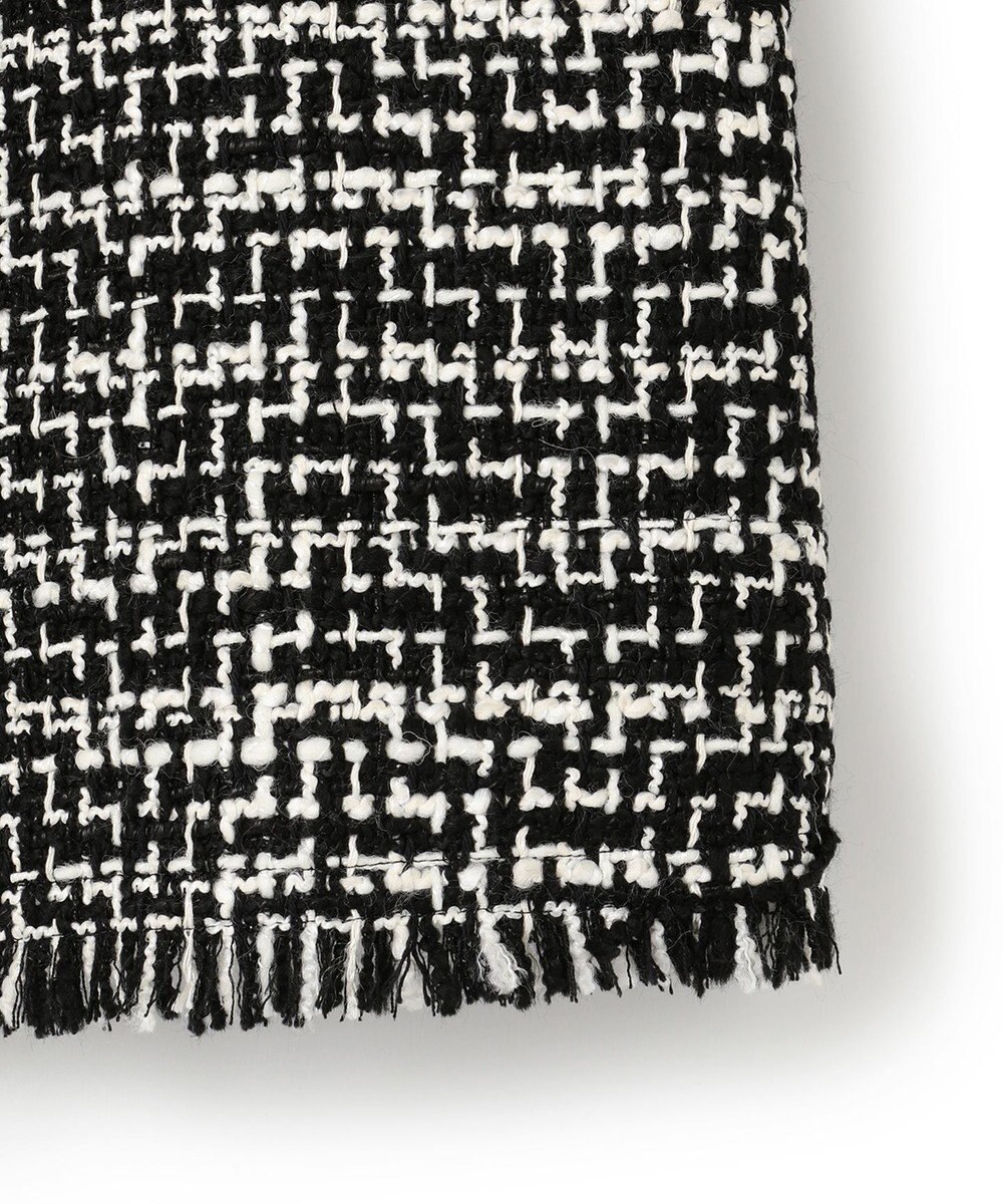 ICB ライトツイード ノーカラージャケット 