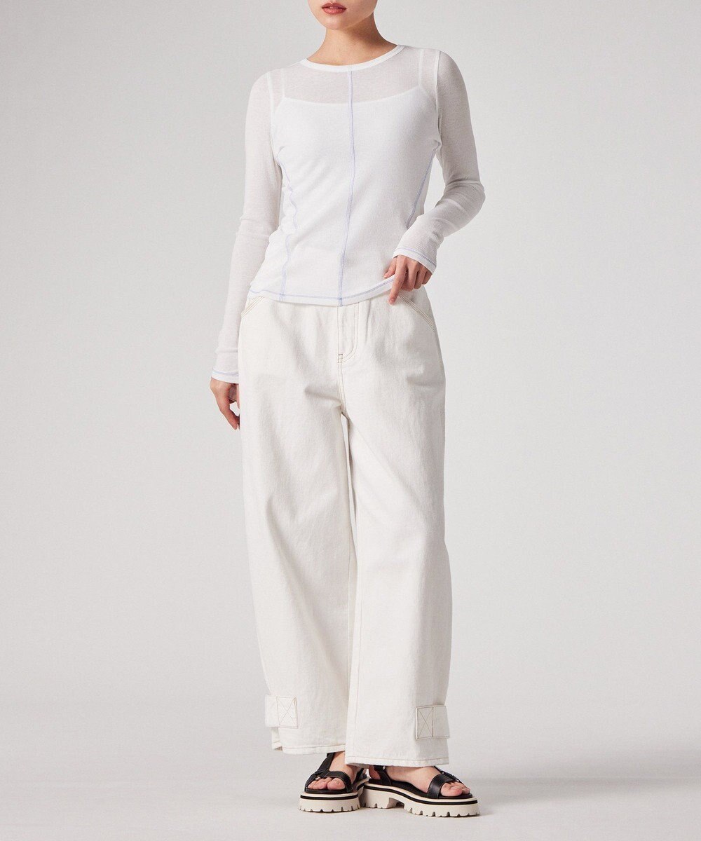 Paul Smith コントラストステッチ リブ 長袖カットソー 