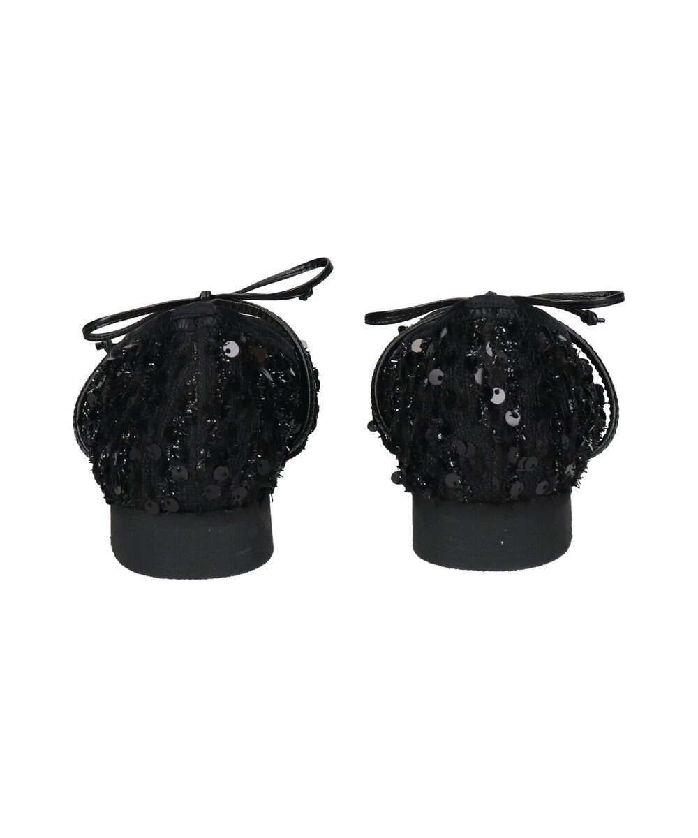 Bridget Birkin 【Bridget Birkin】ツイードスパンコールリボンパンプス 