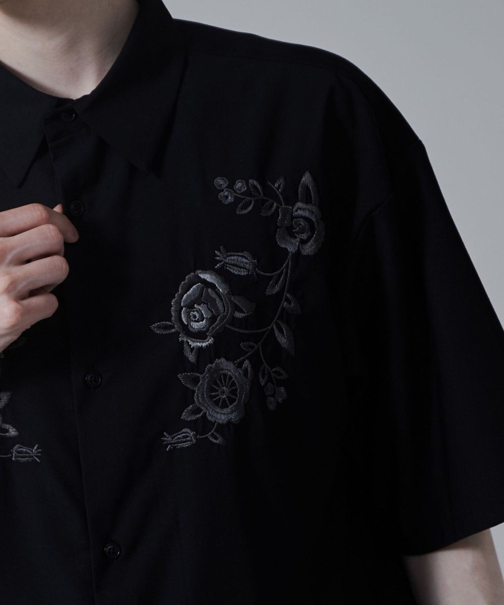 WEGO TRフラワーモチーフシャツ（S） 