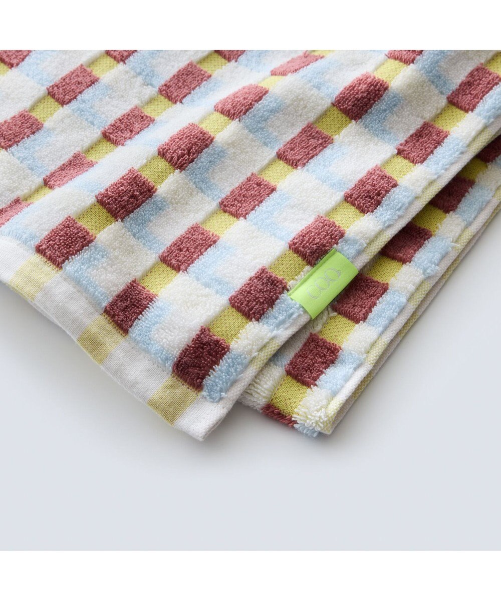 COQ 【SUPER ZERO】PLAID GEO チェックエニータイムタオル 