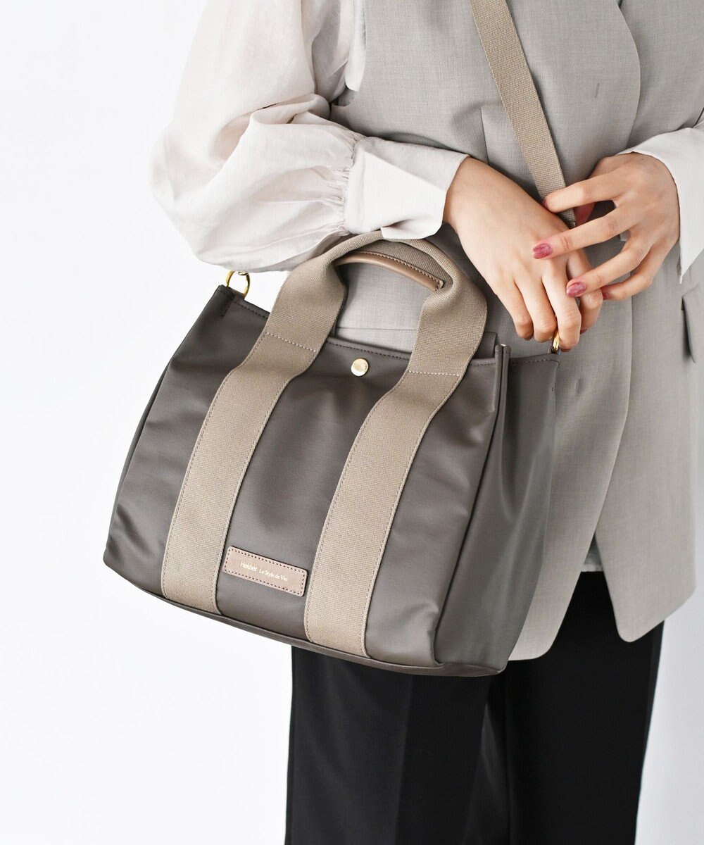 Hekhèr Le Style de Vie 新色追加【日本製 / 2WAY】PUコートコットンキャンバス トートバッグ medium 