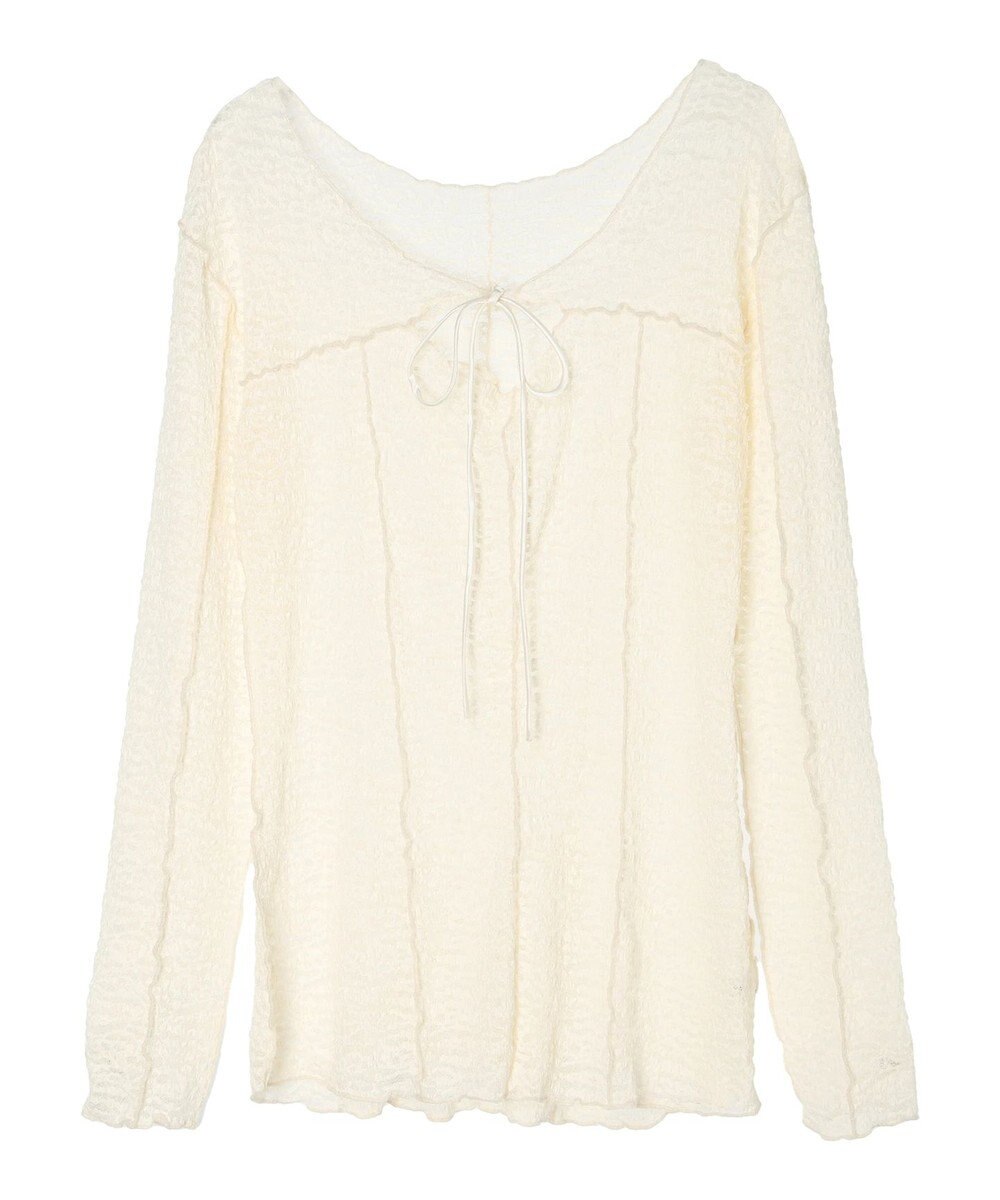 Green Parks カットワークデザインレーストップス 