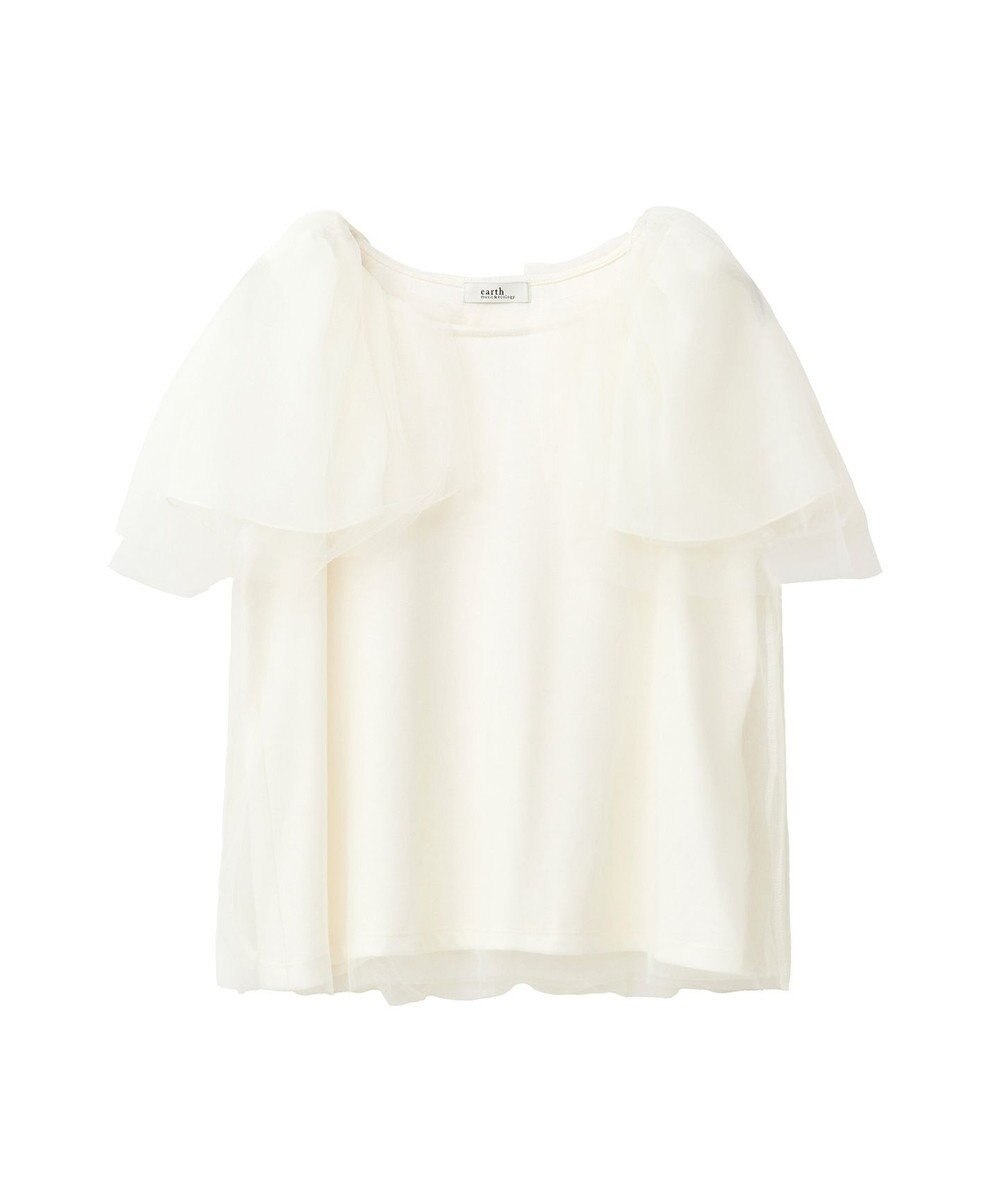 earth music&ecology チュールレイヤードプルオーバー 