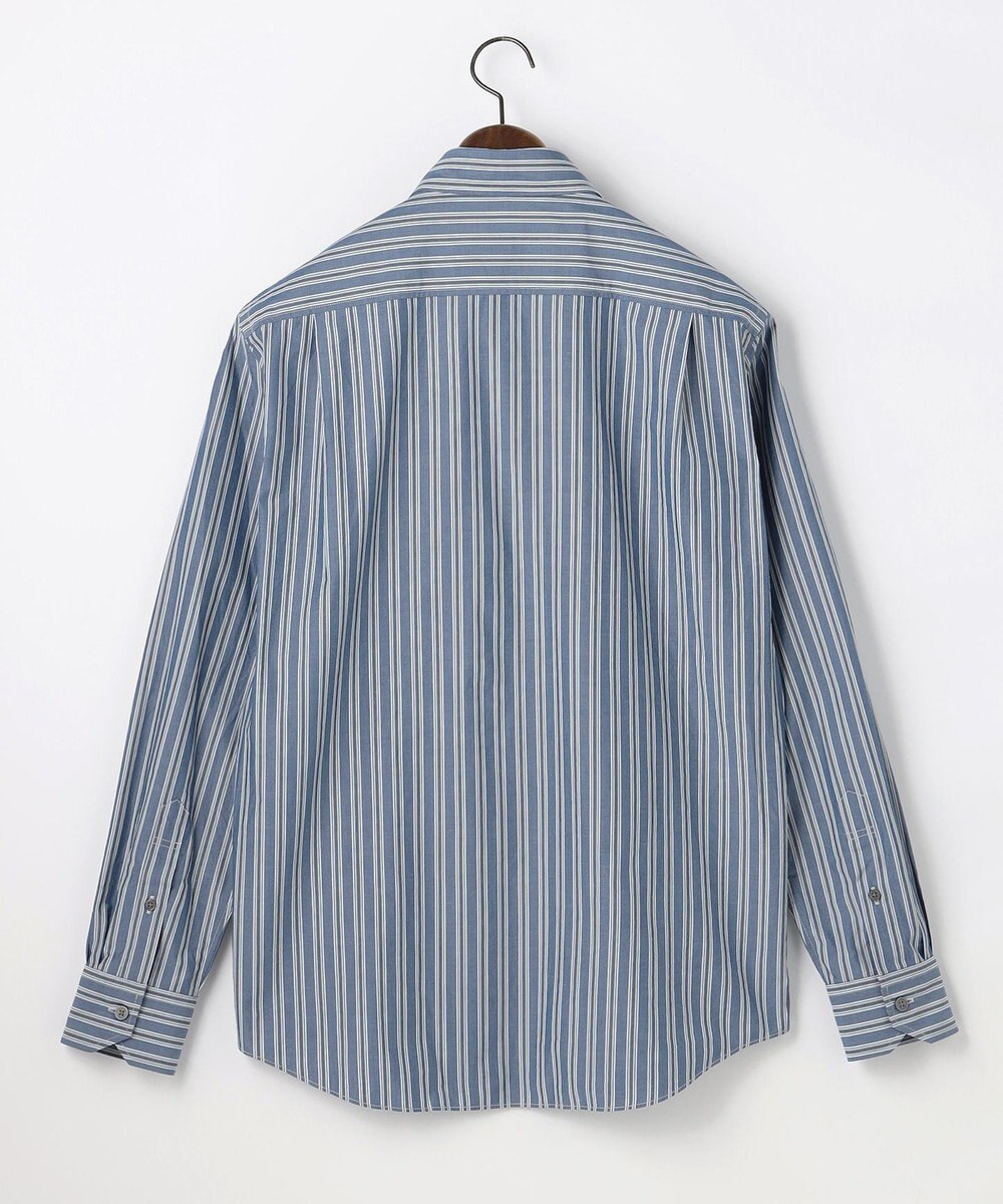 JOSEPH ABBOUD 【シルク混・上質】シルクコットンストライプ シャツ 