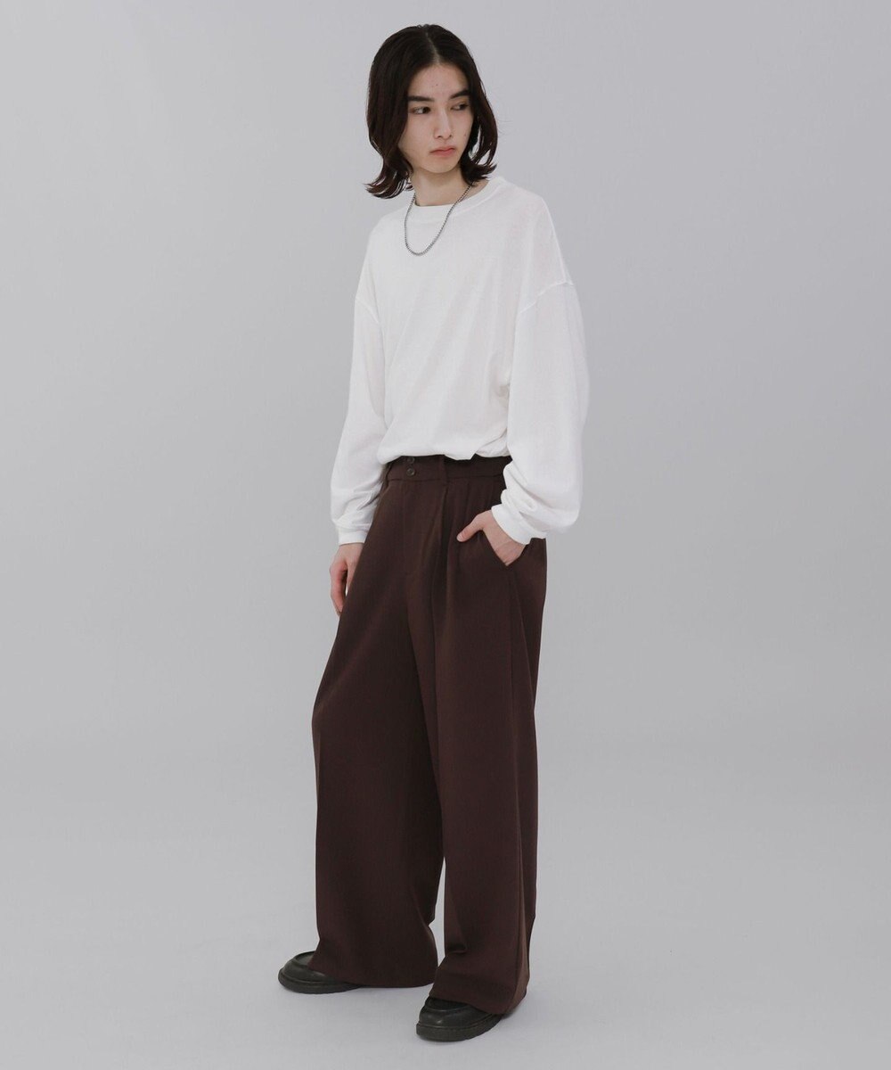 WEGO 【ユニセックス着用ITEM/SMLサイズ展開】バギースラックス 