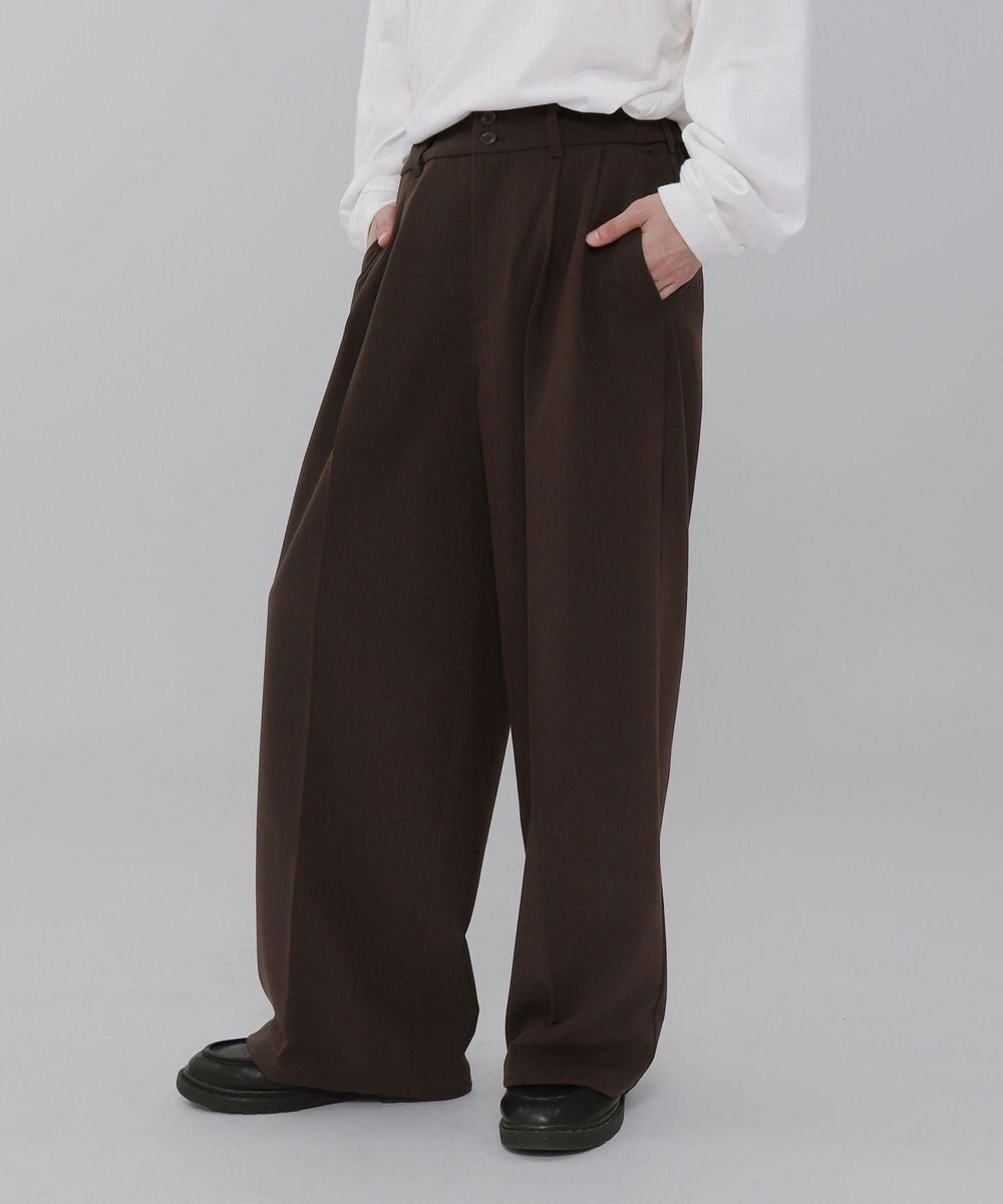 WEGO 【ユニセックス着用ITEM/SMLサイズ展開】バギースラックス 