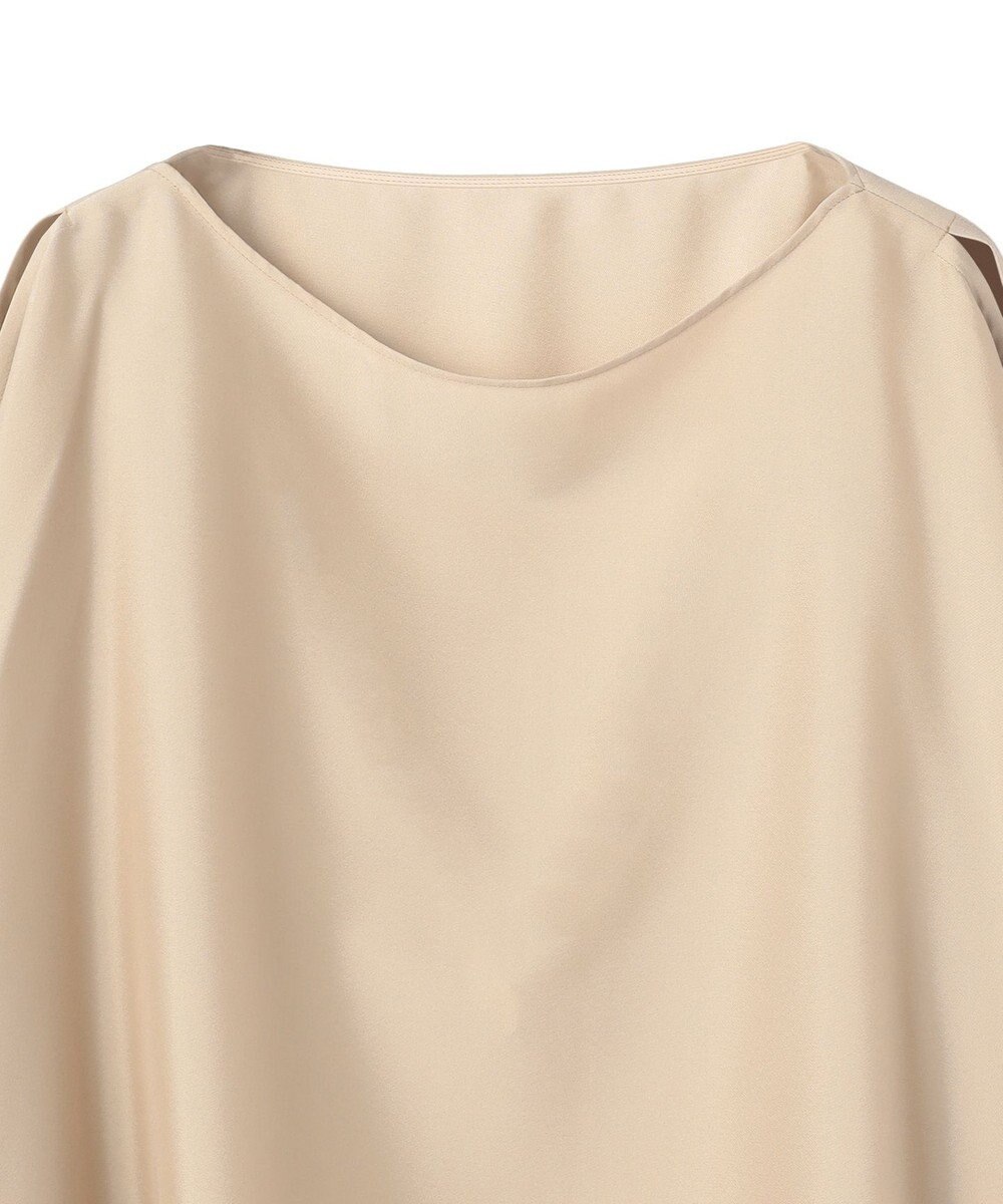 BEIGE， PERIDOT / 2WAYスリーブ ドレープブラウス 