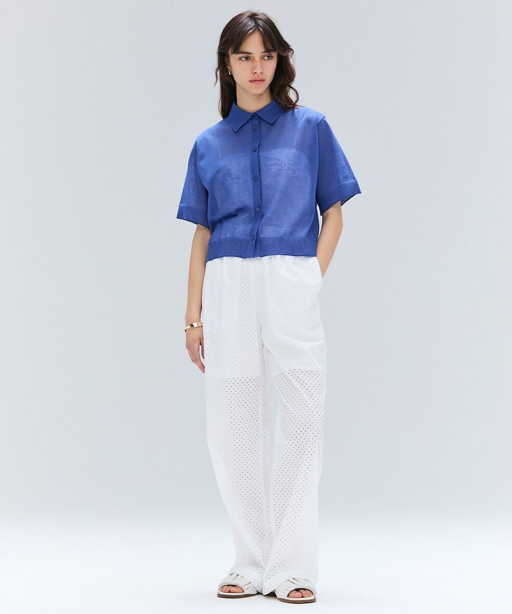 BEIGE， 【洗える】PICCOLO / パンチングドットイージーワイドパンツ 