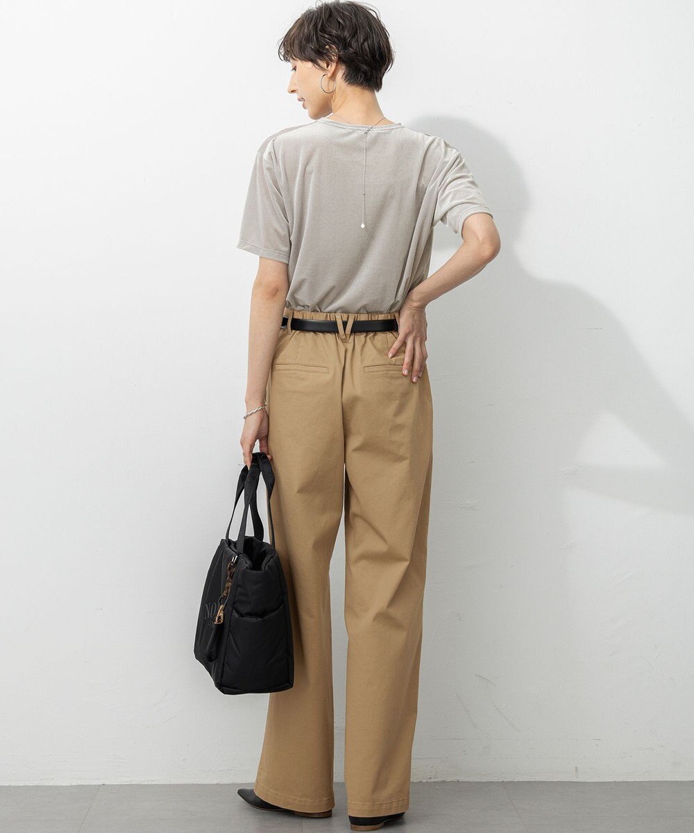 23区 L 【Oggi9月号掲載/洗える】ストレッチギャバ チノ パンツ 