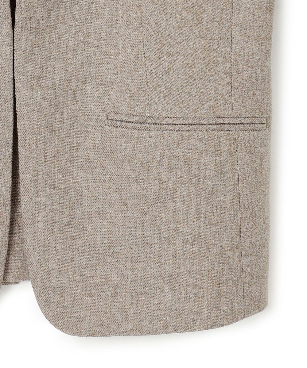 23区 S 【洗える】ウールライクカルゼ ノーカラージャケット 