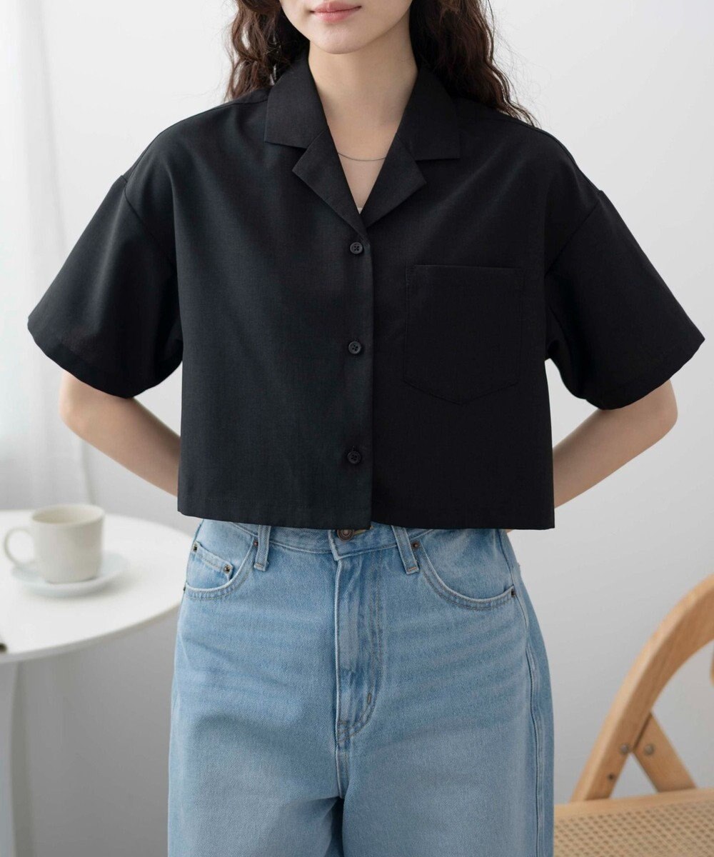 WEGO オープンカラーショートシャツ 