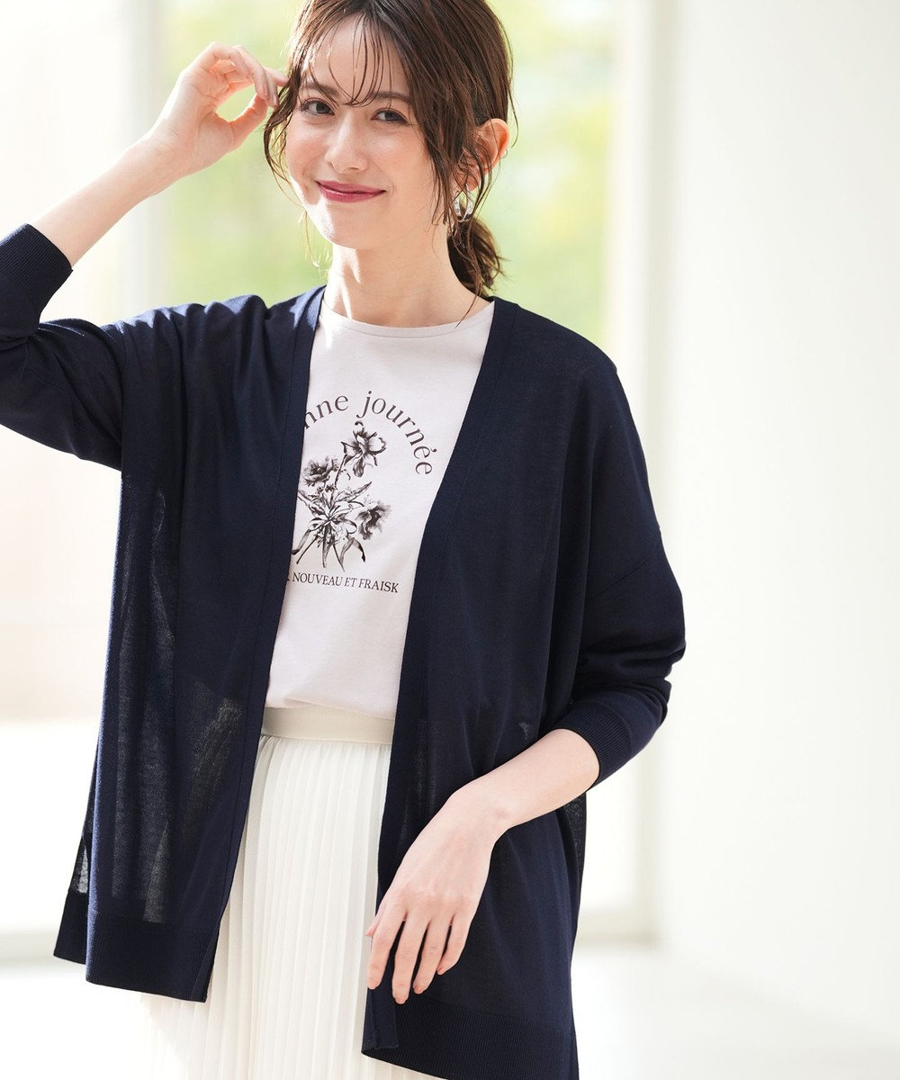 ANY SIS S エアリーライト ニットカーディガン 