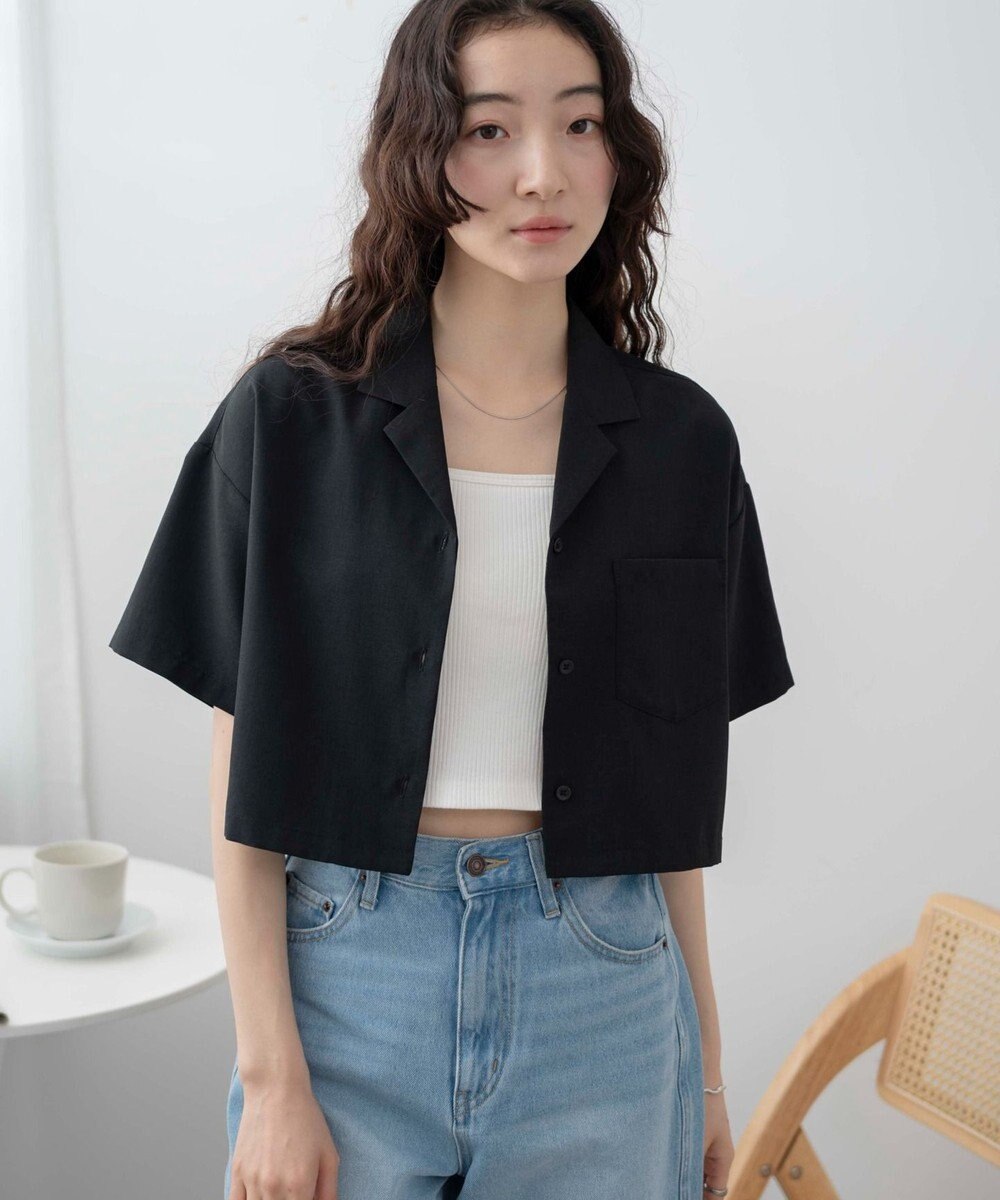 WEGO オープンカラーショートシャツ 