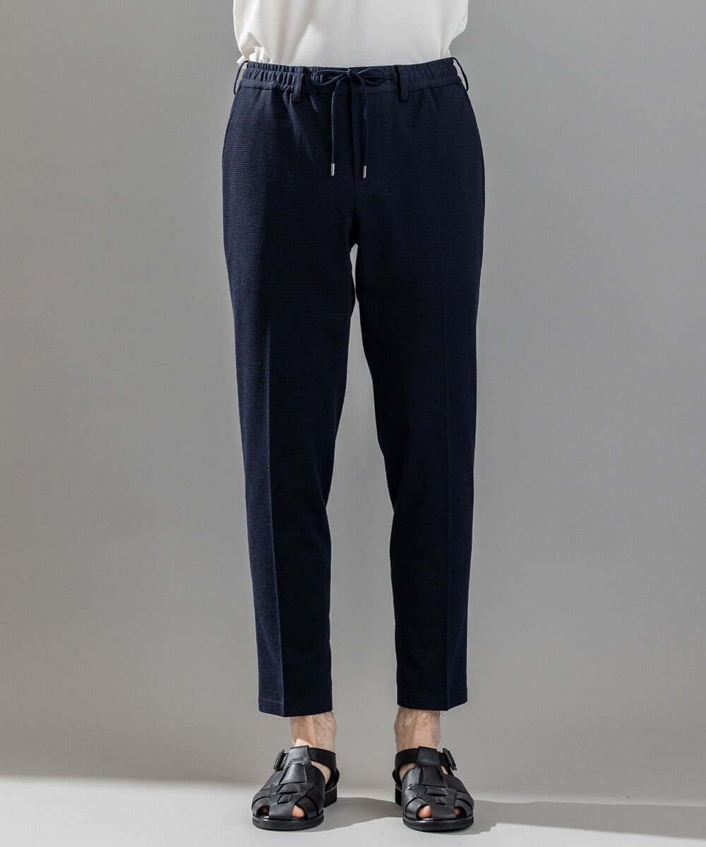 JOSEPH HOMME 新素材【通気性/ストレッチ】グリットタックジャージー / ドロスト付きテーパードパンツ PEGG CONVERTIBLE 