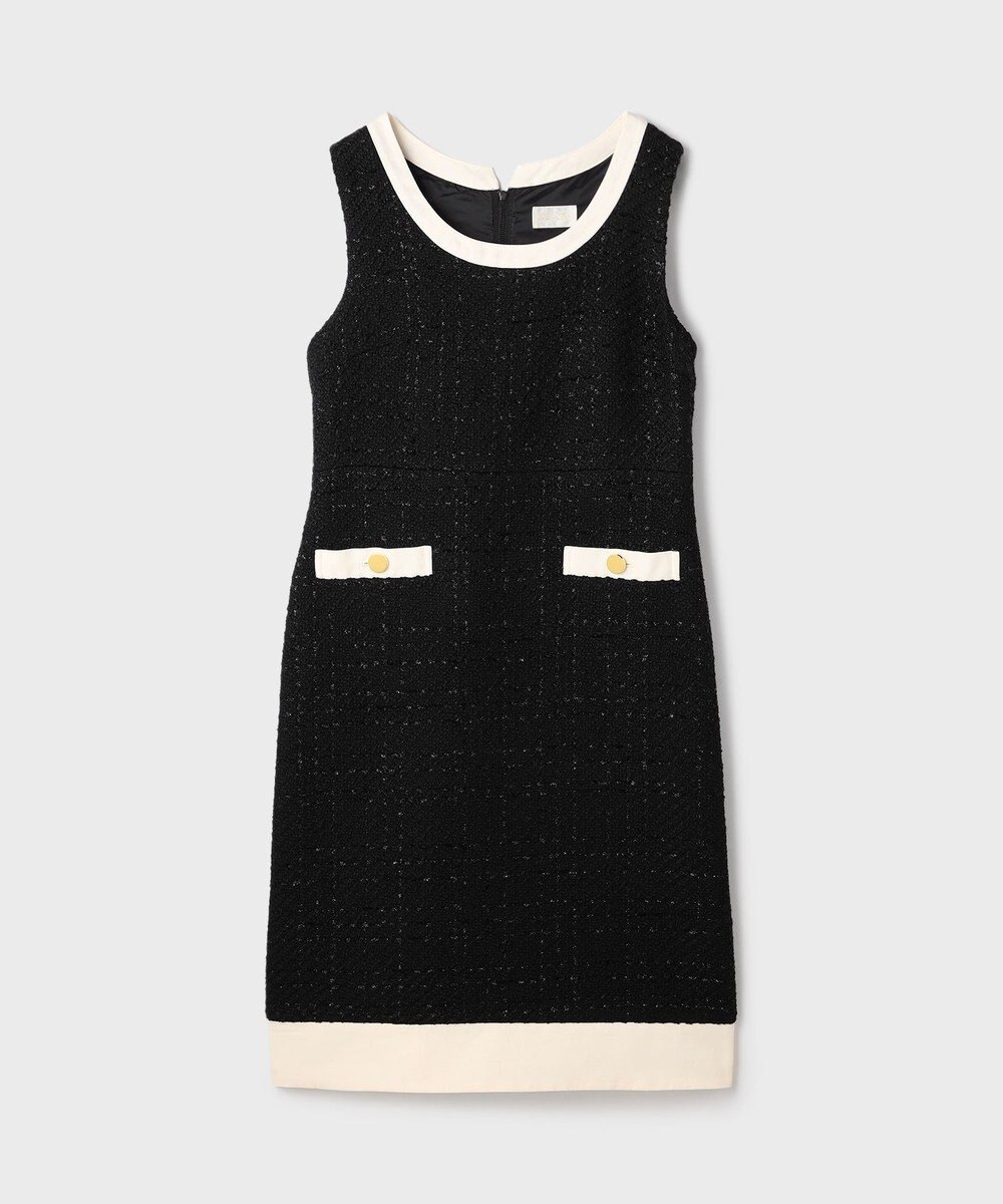 GRACE CONTINENTAL ツイードトリミングワンピース 