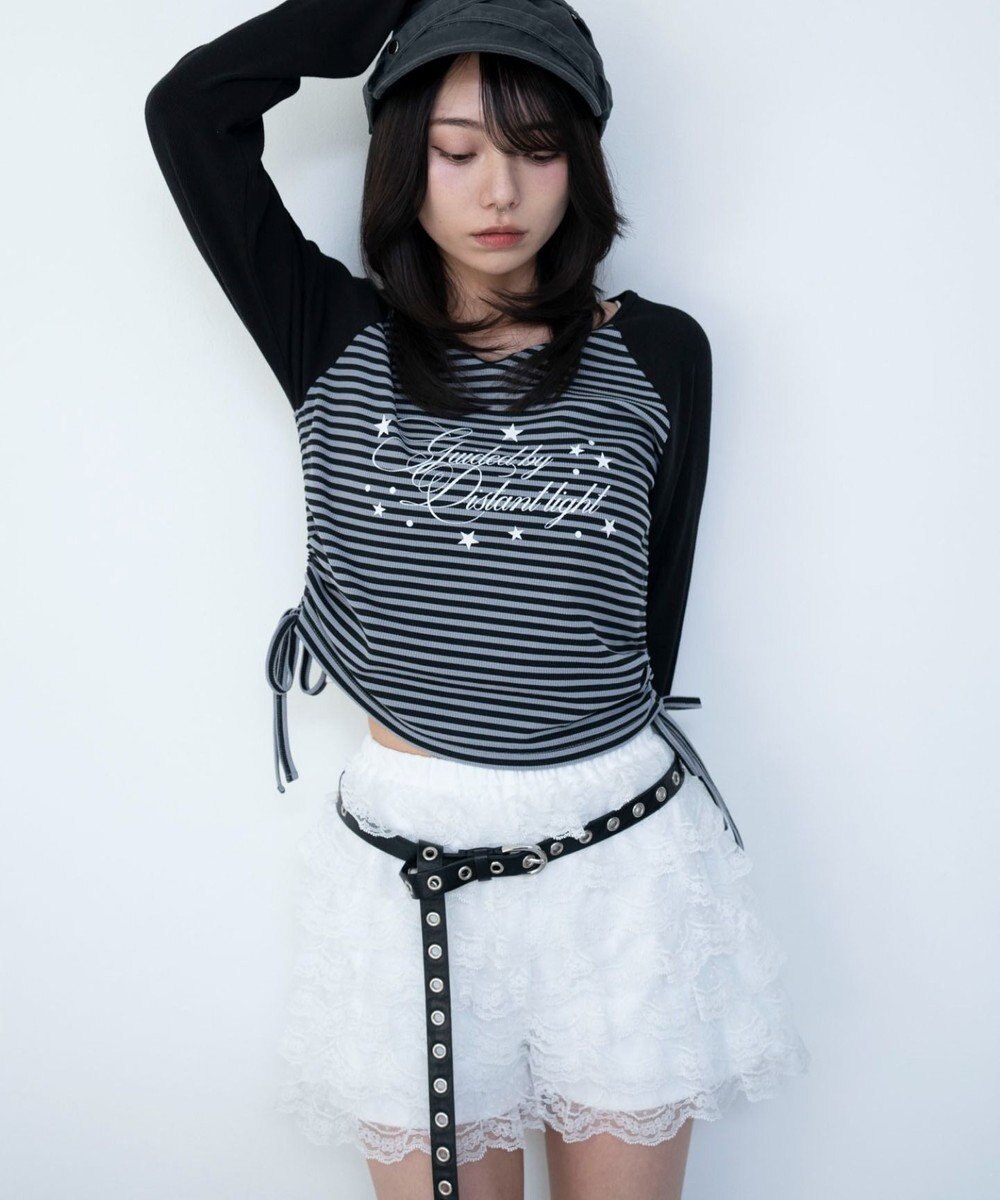 WEGO レースフリルマイクロショートパンツ 