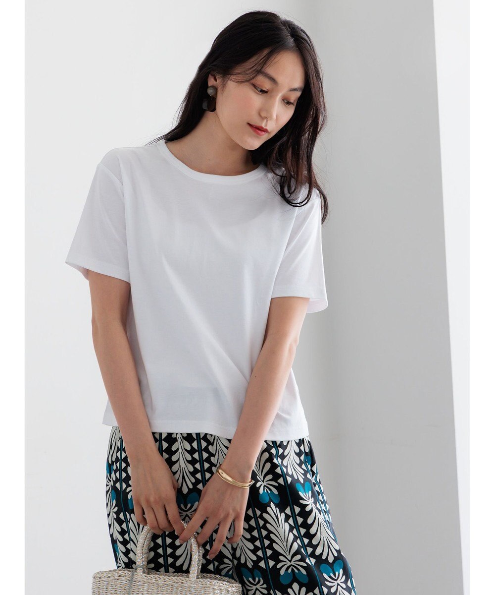 Te chichi ミニマルネックTシャツ 