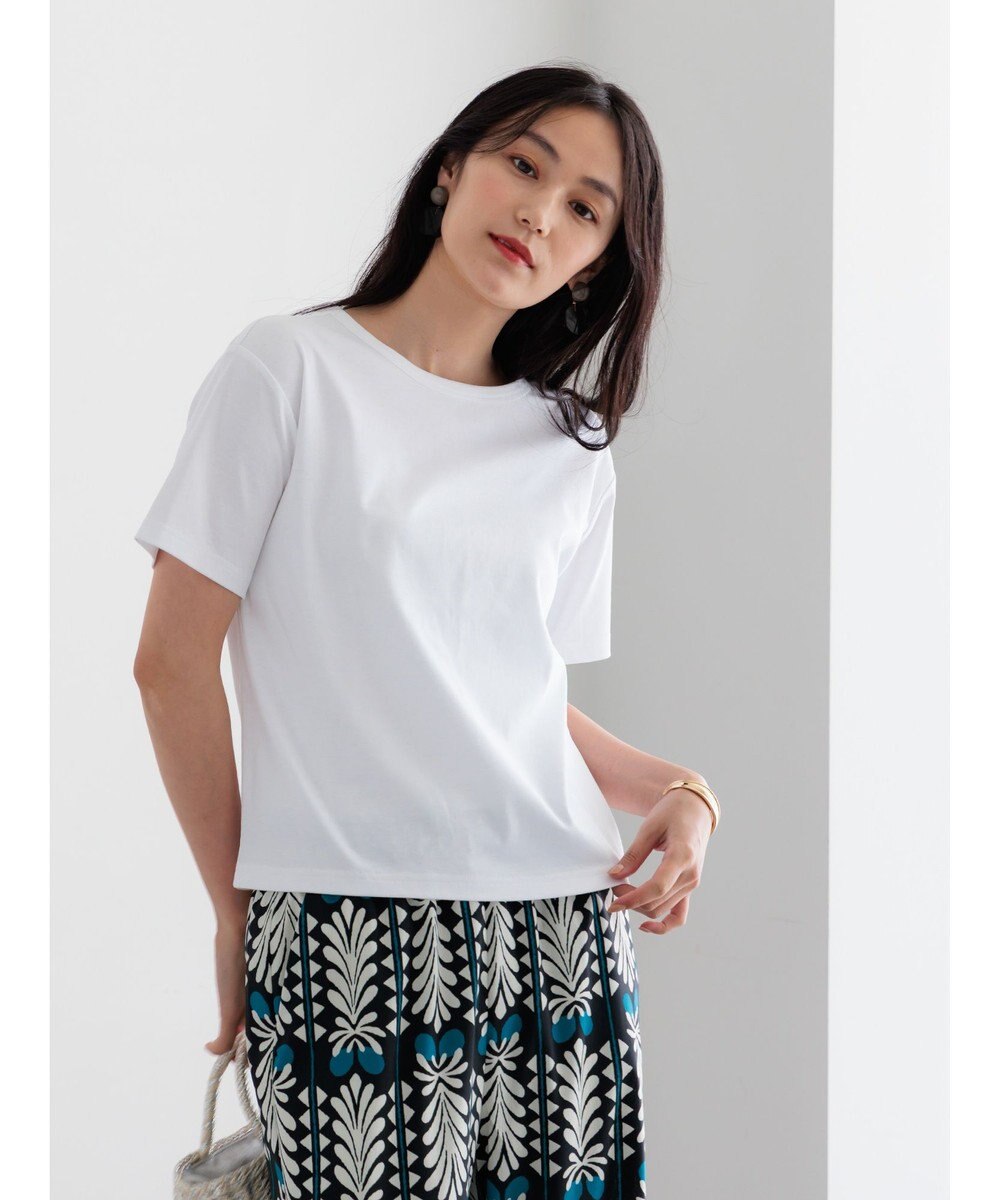 Te chichi ミニマルネックTシャツ 