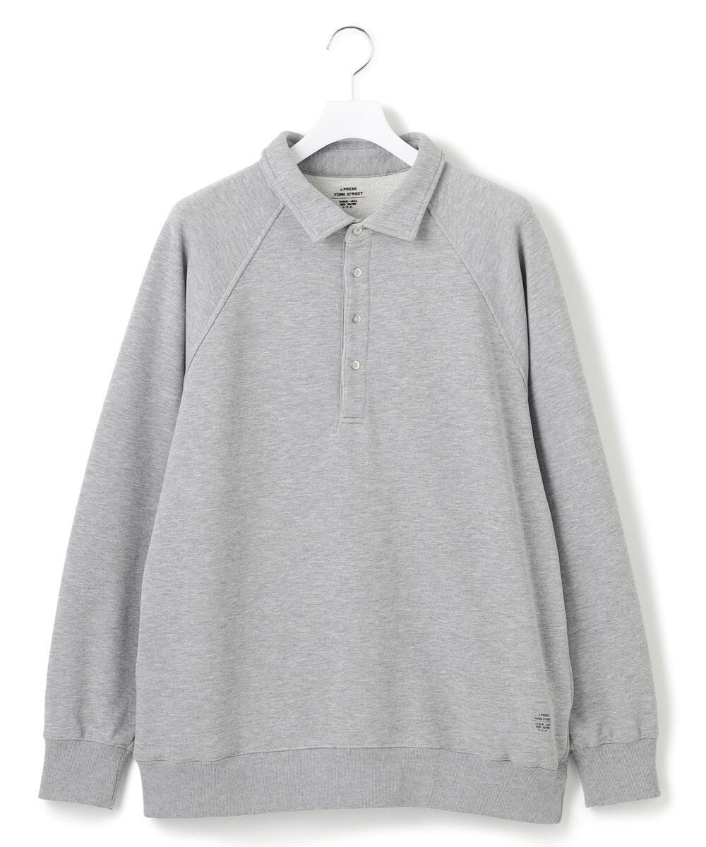 J.PRESS YORK STREET 【UNISEX】ラガータイプラグラン 裏毛トレーナー 