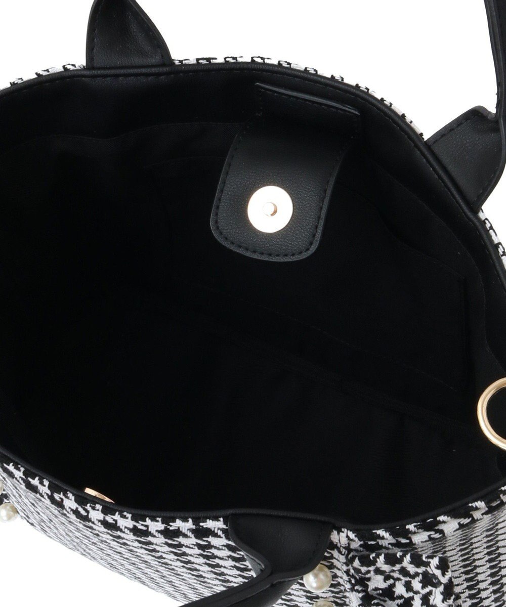 Maison de FLEUR 2Way千鳥柄フリルトートMバッグ 