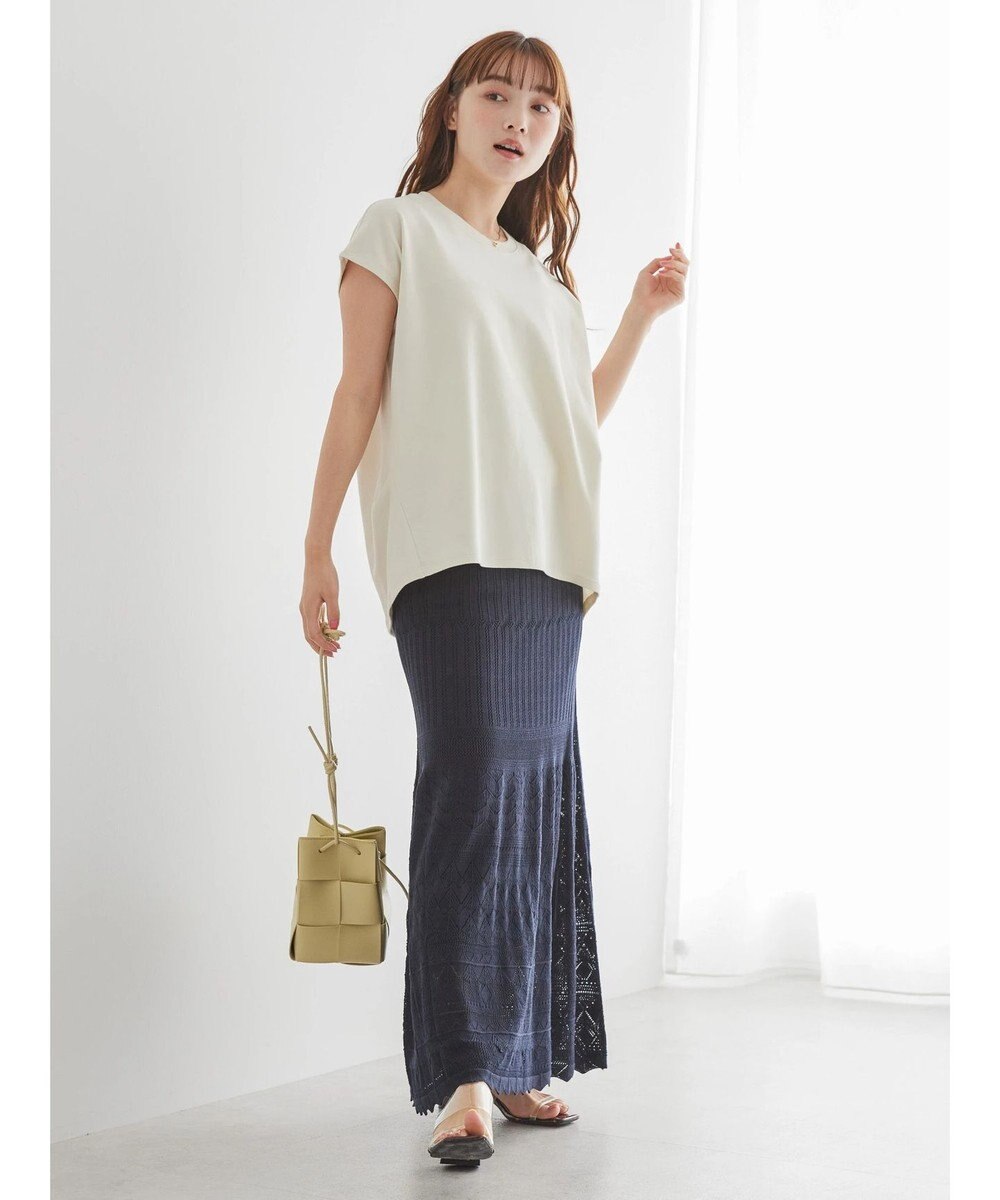 AMERICAN HOLIC キレイＣｏｔｔｏｎフレンチスリーブカットプルオーバー 