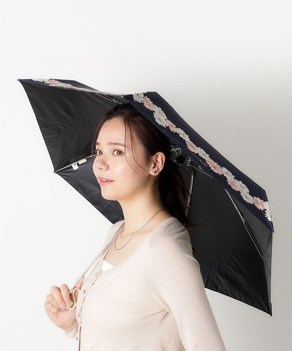 MOONBAT 【WEB限定/一級遮光99.99%】晴雨兼用折りたたみ日傘 ポール&ジョー(PAUL & JOE ACCESSOIRES)クリザンテーム/バイカラー 雨の日OK 遮熱 簡単開閉 UV 晴雨兼用 