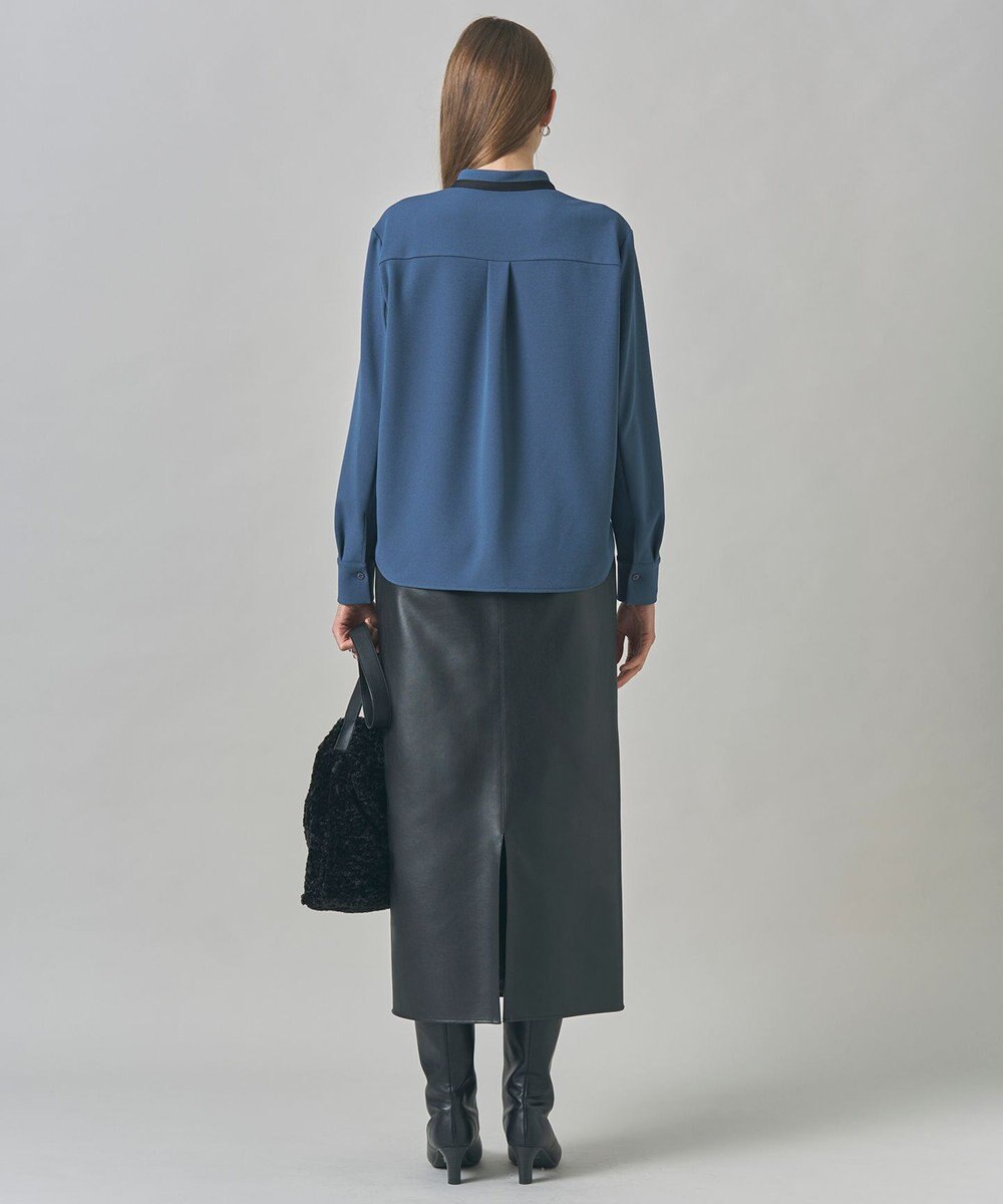 ICB L マラボーテＷジョーゼット バイカラーナロータイカットソー 