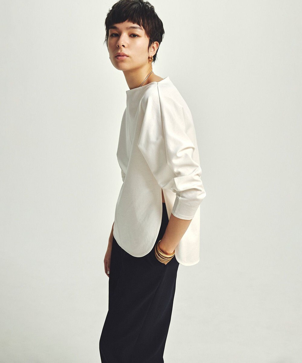 uncrave ダブルフェイスジャージー ドルマンスリーブトップス 