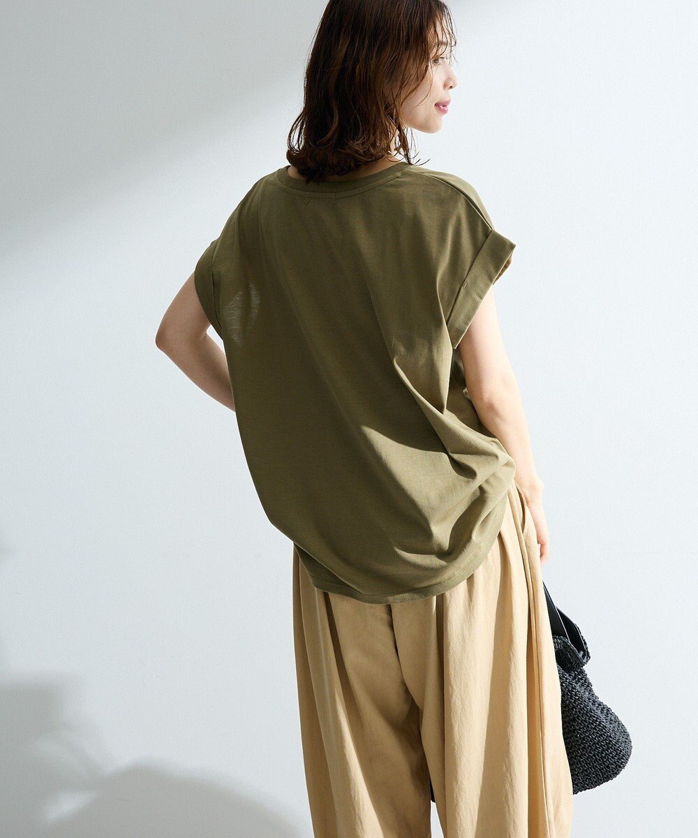 Green Parks 汗染み防止フレンチロゴＴシャツ 