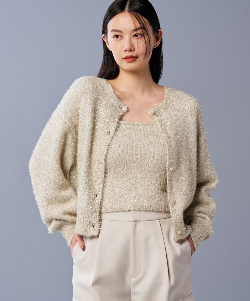 uncrave ラメ シャギー ニット バンドゥ（uncrave STANDARD） 