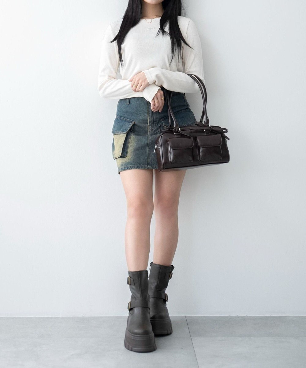 WEGO 厚底ボリュームエンジニアブーツ 