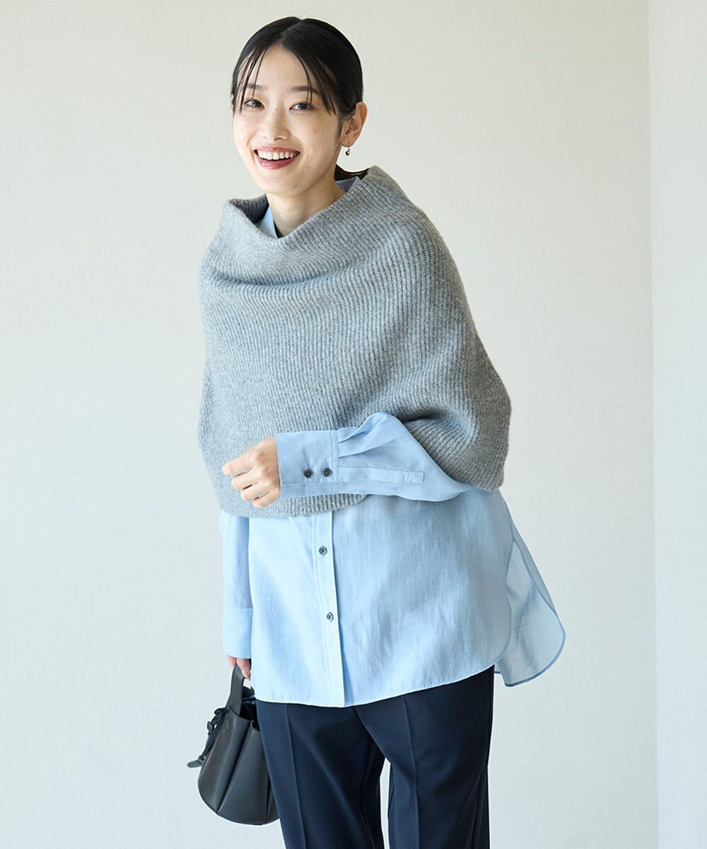 UNFILO 【WEB/一部店舗限定】ふわふわニット ケープスヌード 