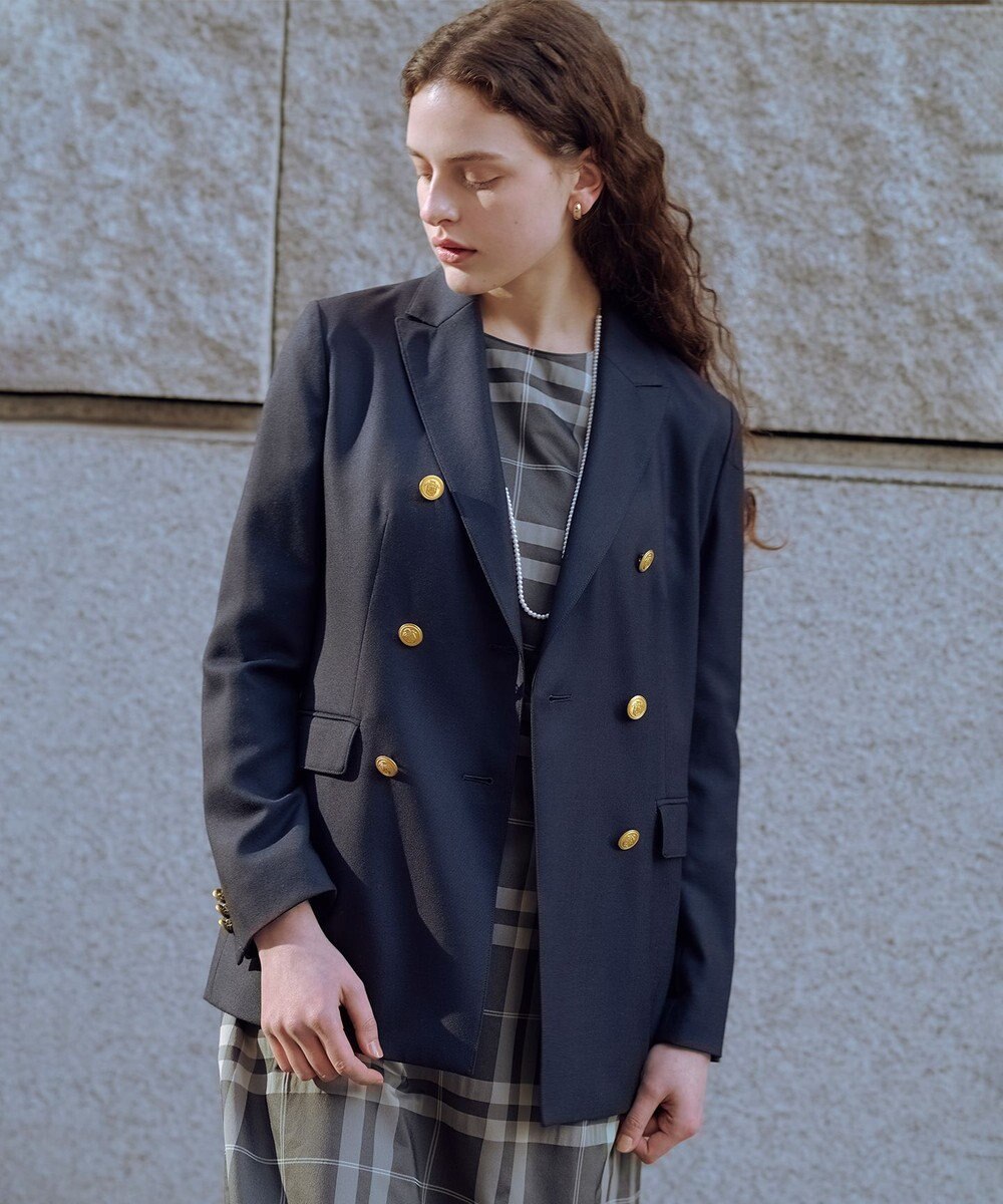 J.PRESS LADIES L オックス ダブル テーラードジャケット 