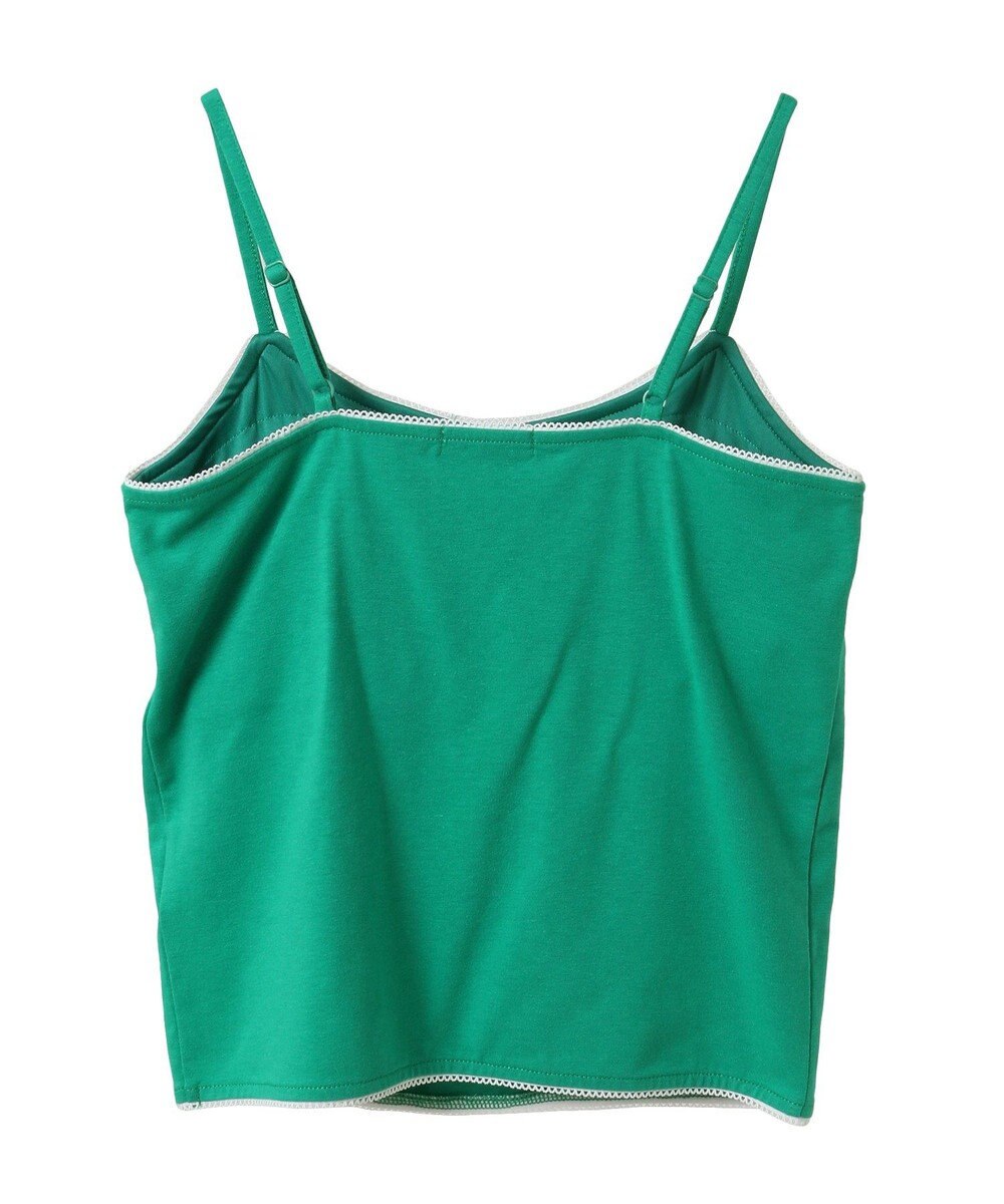 earth music&ecology メッセージプリントカップ付きキャミソール 