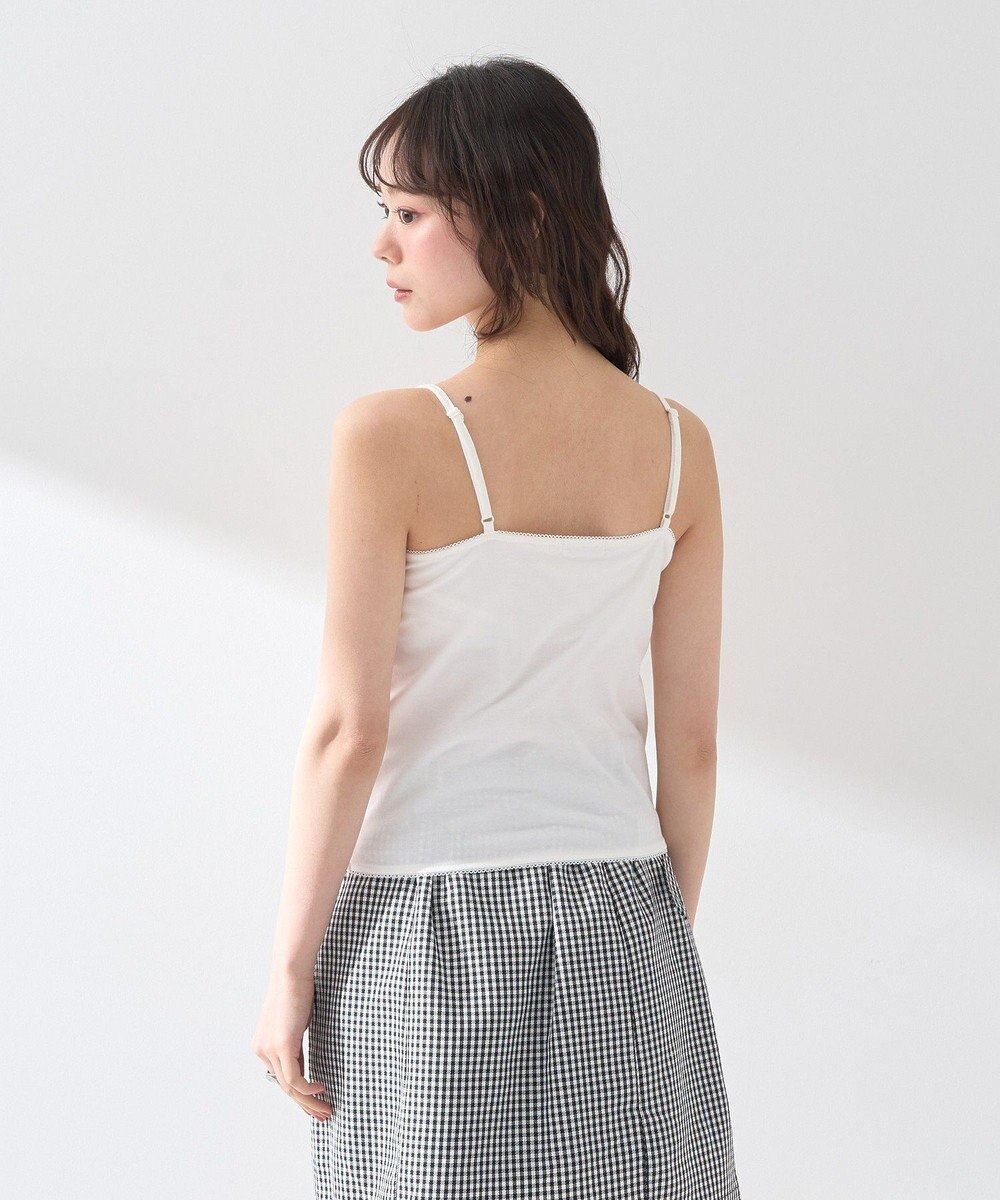 earth music&ecology メッセージプリントカップ付きキャミソール 