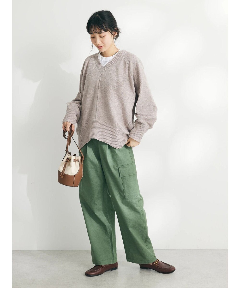 CRAFT STANDARD BOUTIQUE 洗えるコードモールＶネックプルオーバー 