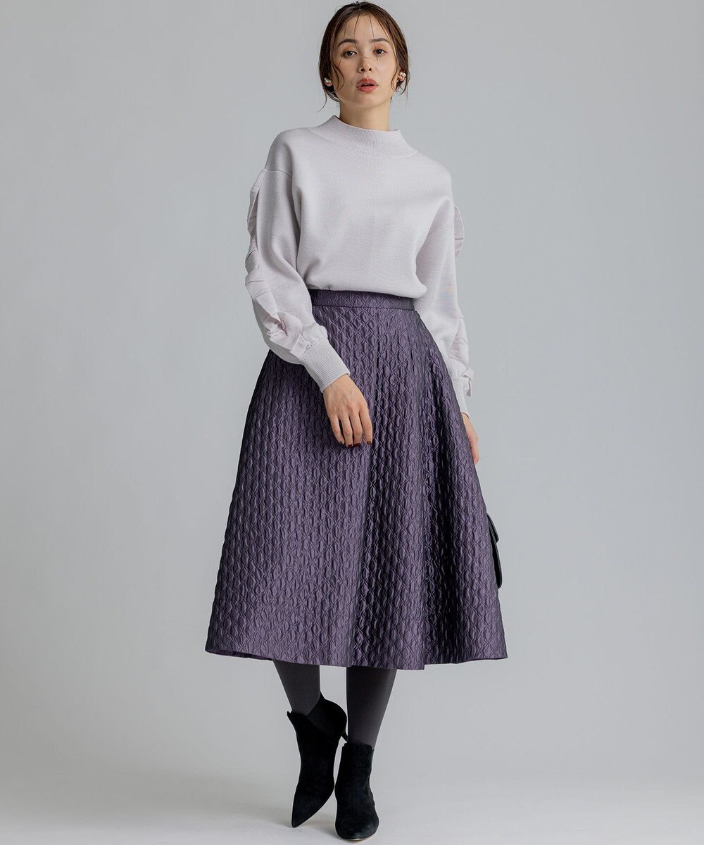 組曲 【WEB限定】袖フリル付きニットプルオーバー 