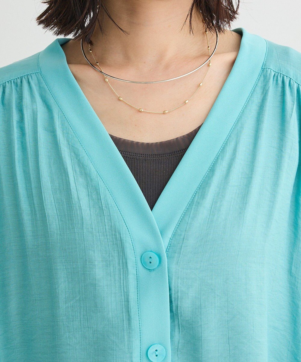 Green Parks リブドッキングシアーシャツ 