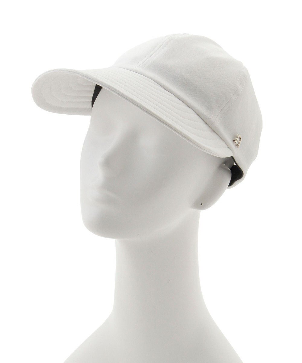 MOONBAT 【遮光100％/遮熱/UVカット】FURLA(フルラ)アーチロゴ ロングつば キャップ 帽子  手洗い可能/日本製 