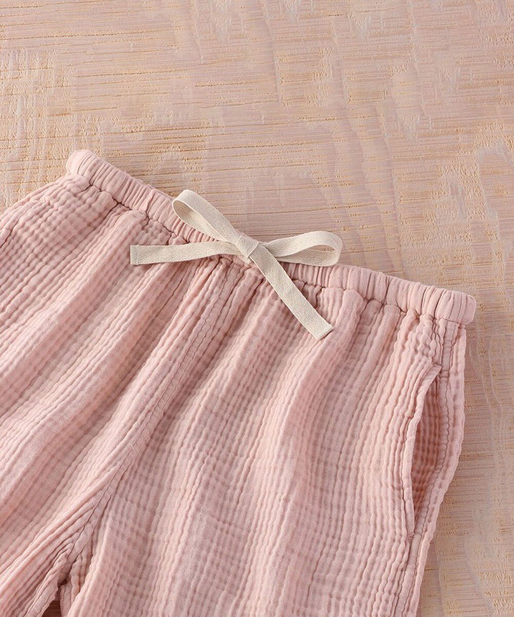 UCHINO クレープガーゼ　パイピング　半袖　レディス　パジャマ 