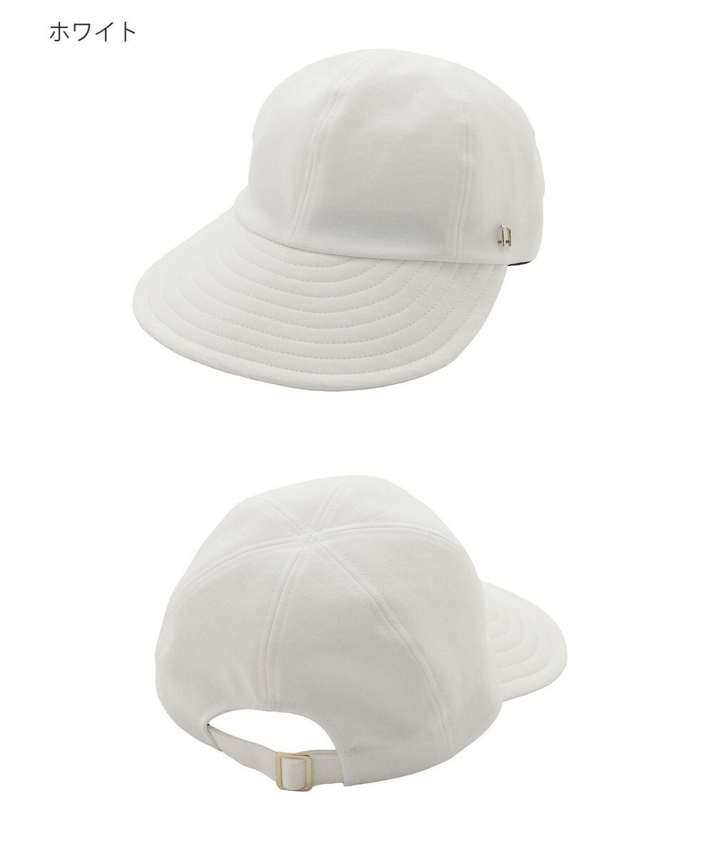 MOONBAT 【遮光100％/遮熱/UVカット】FURLA(フルラ)アーチロゴ ロングつば キャップ 帽子  手洗い可能/日本製 