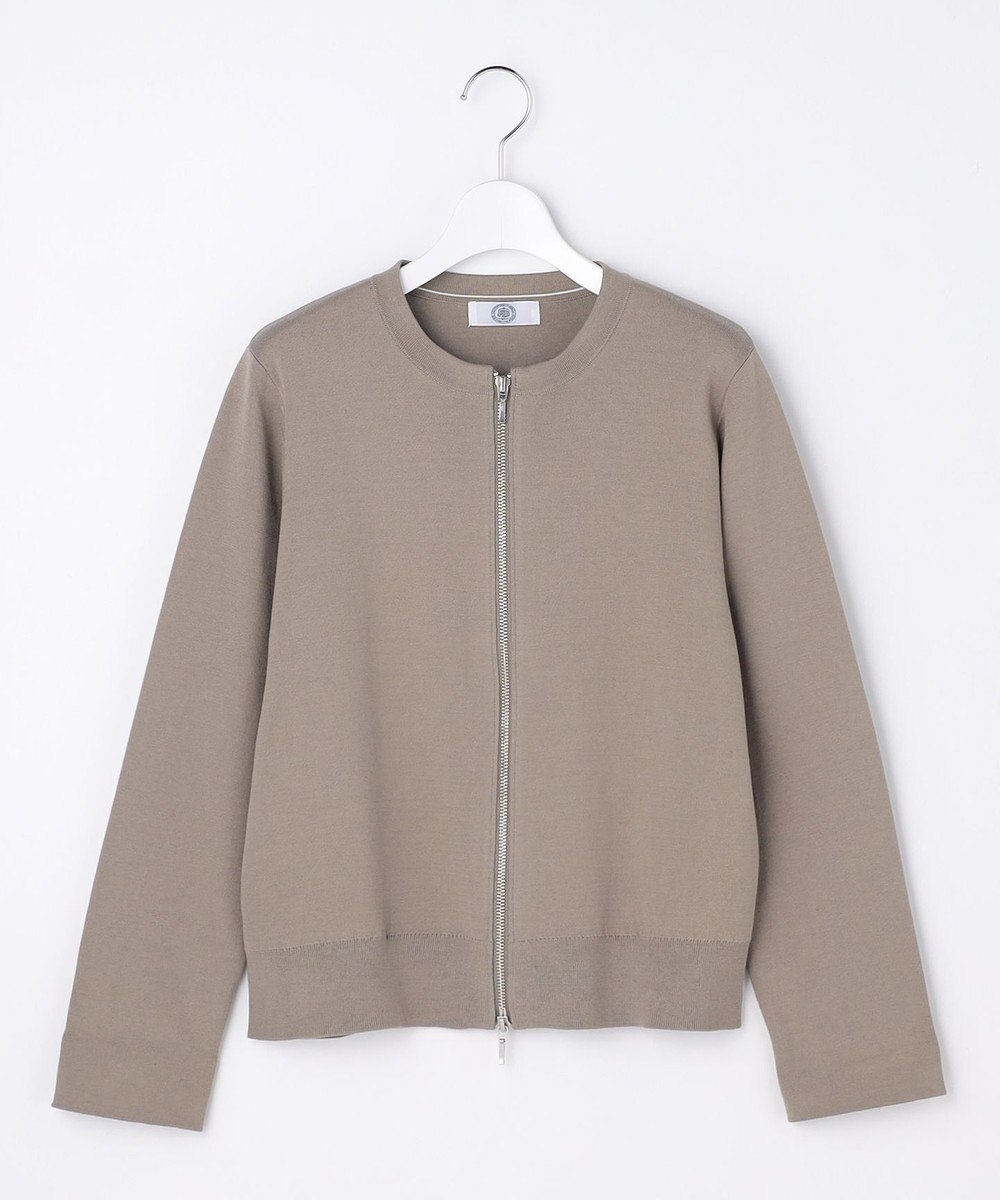 J.PRESS LADIES INTERLOCK ニット ブルゾン 