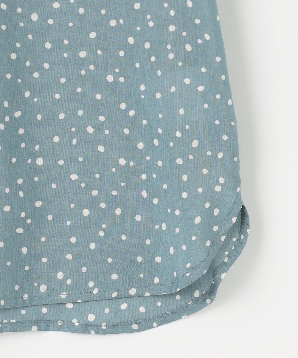 J.PRESS LADIES 【洗える・イージーケア】スパンローンランダムドット ブラウス 