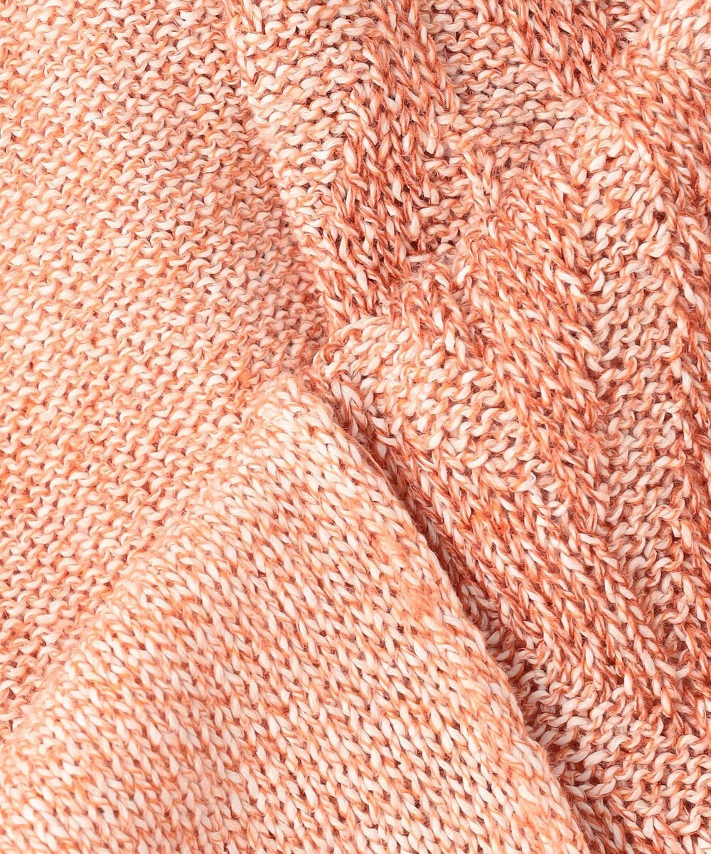 JOSEPH ABBOUD 【キングサイズ・エコ素材和紙使用・日本素材】和紙杢メッシュクルーネック ニット 