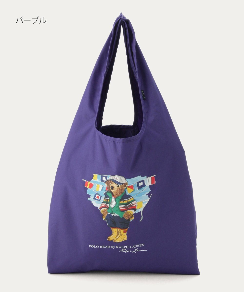 MOONBAT POLO RALPH LAUREN(ポロ ラルフローレン) SEASON BEAR ポロベア ポケッタブル レインバッグ 無地 